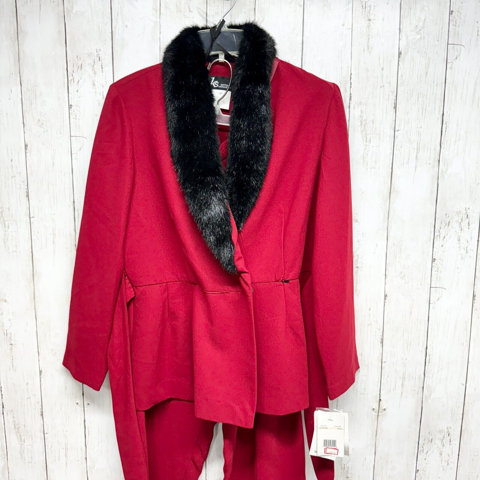 Vintage KS Collection 2 Piece Suit 10P Matching Top Pants Blazer Red Size L / US 10 / IT 46 - 1 Thumbnail