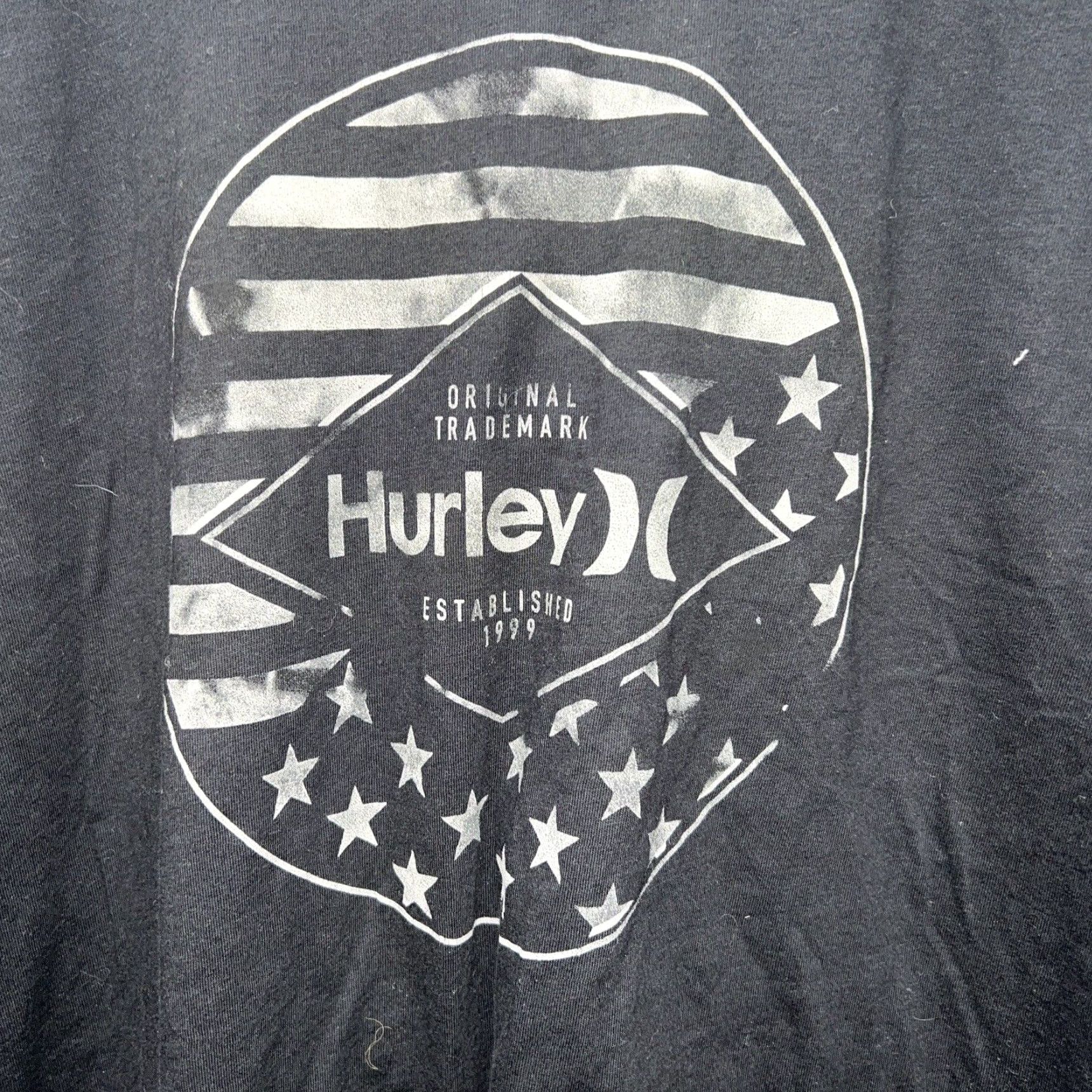 Hurley VINTAGE Hurley Graphic T-Shirt Mens L Black 90s? Size US L / EU 52-54 / 3 - 2 Thumbnail