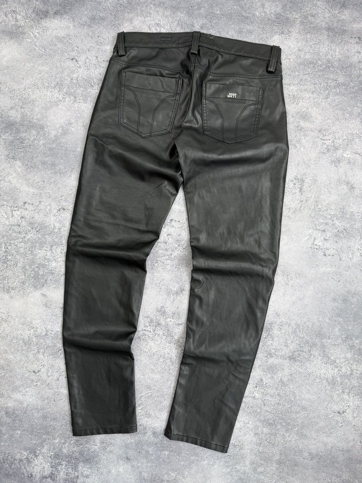 Miss Sixty Miss Sixty Faux Leather Pants Black Zip Shot Vintage Y2K Size 27" / US 4 / IT 40 - 19 Thumbnail