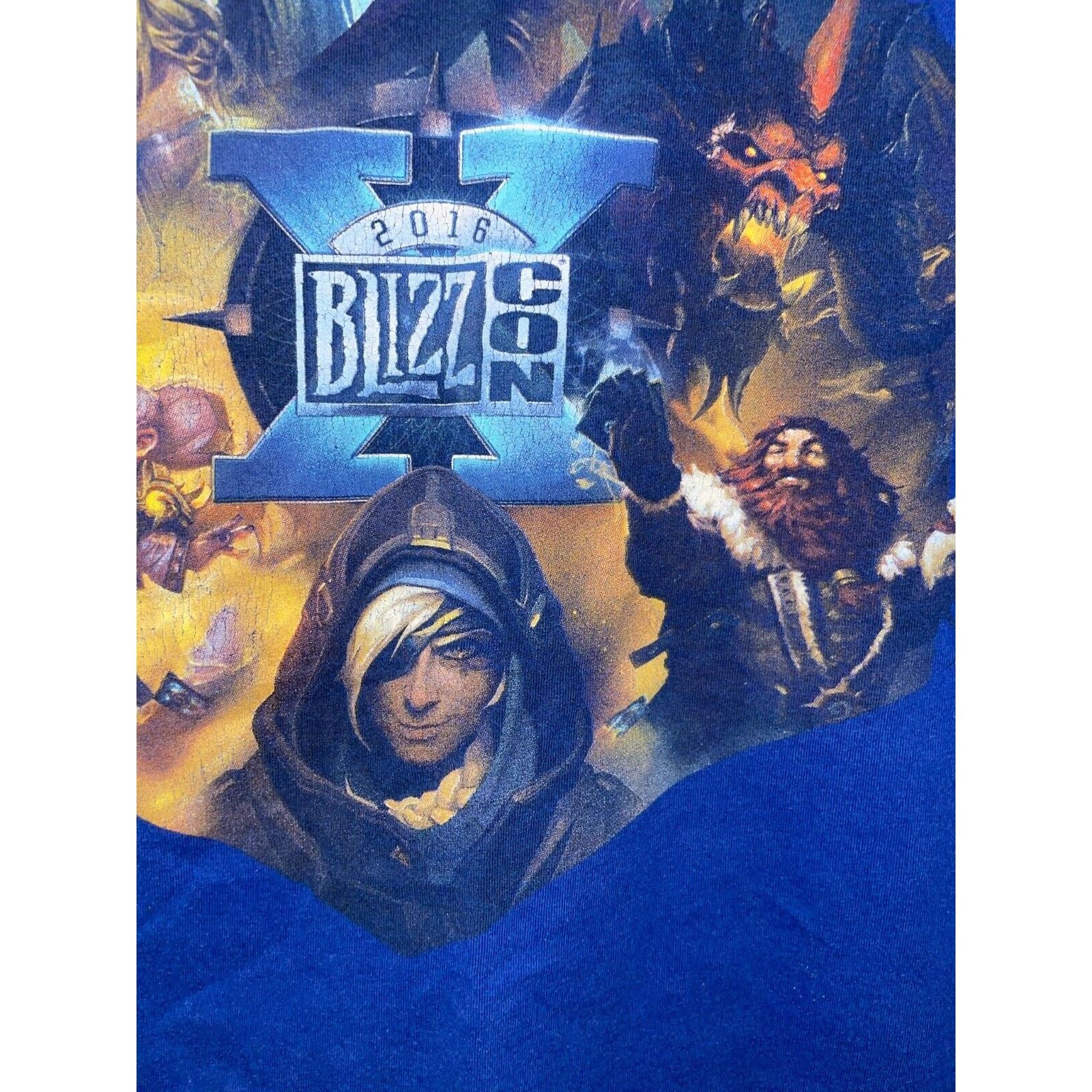Vintage Blizzcon Shirt 2016 Blizz Con Blizzard Video Game Blue Tee L Size US L / EU 52-54 / 3 - 5 Thumbnail