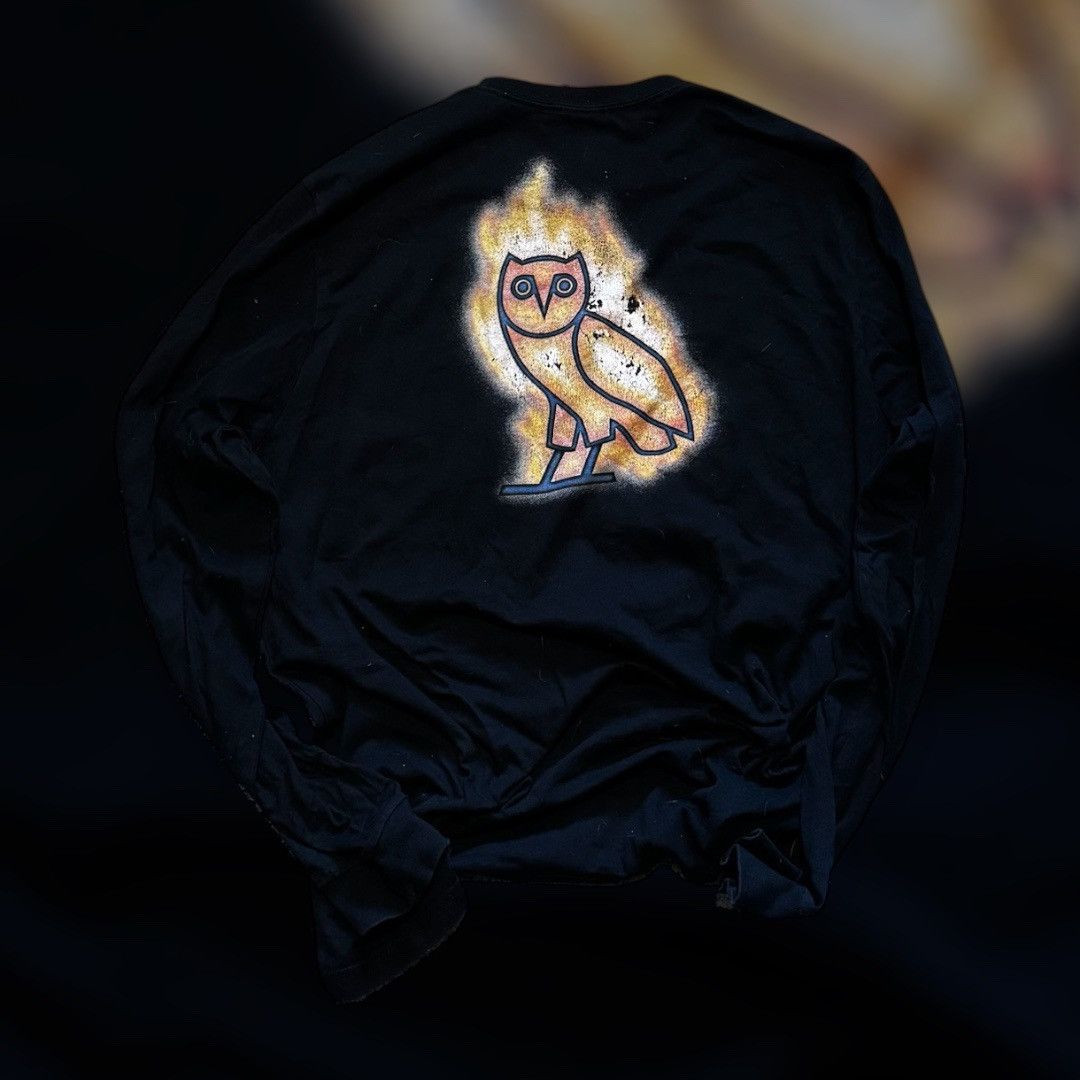 October's Very Own OVO flame longsleeve Size US XL / EU 56 / 4 - 4 Thumbnail