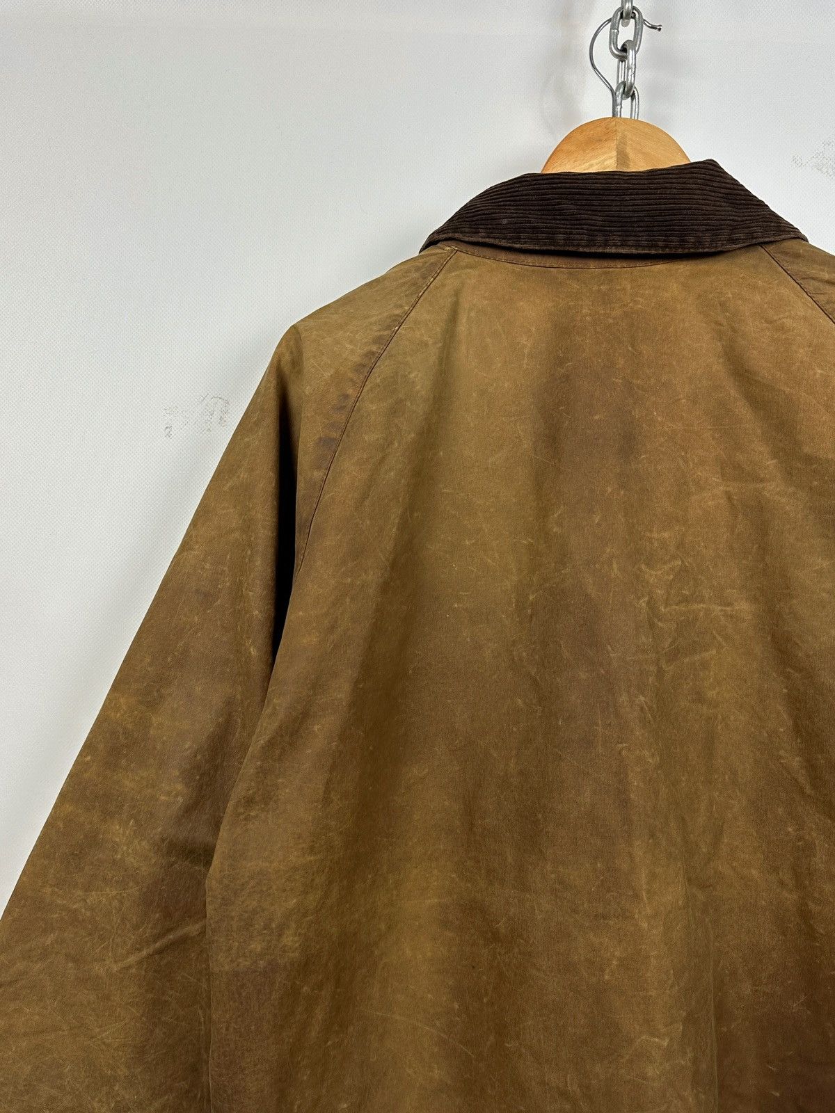 Barbour Vintage Barbour Beaufort Olive Brown Waxed Coat Jacket Size US XXL / EU 58 / 5 - 19 Thumbnail