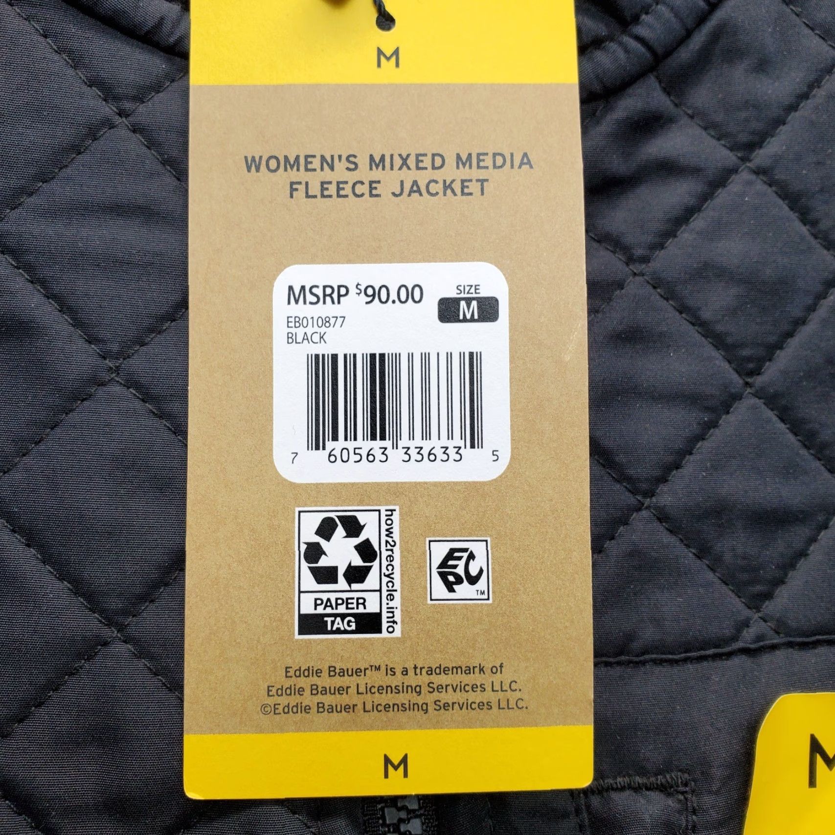 Eddie Bauer Eddie Bauer Zip Up Polar Fleece Jacket Womens M Black EB010877 Size M / US 6-8 / IT 42-44 - 7 Thumbnail