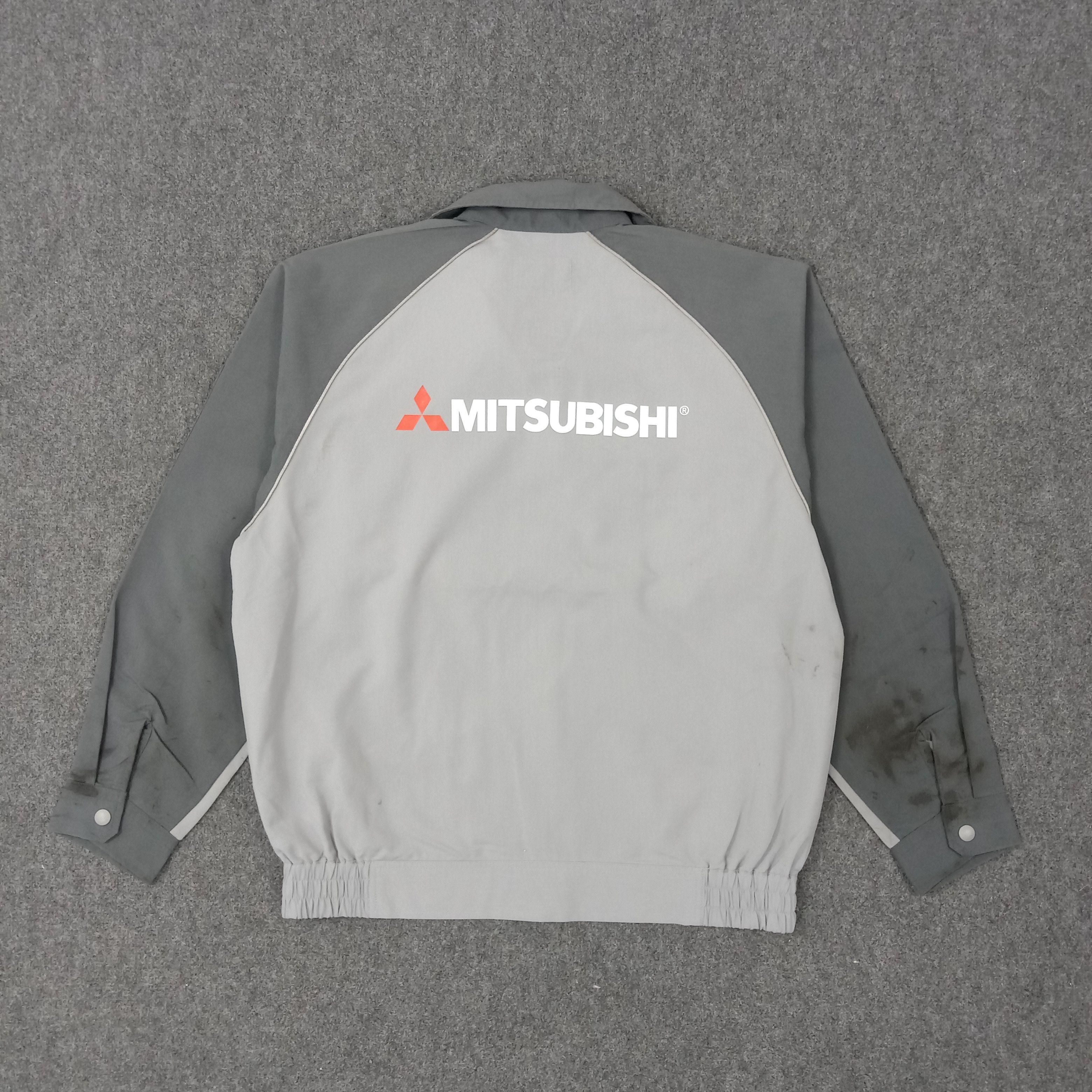 Japanese Brand × Vintage Mitsubishi Japanese Racing Team Worker Jacket Size US L / EU 52-54 / 3 - 1 Thumbnail