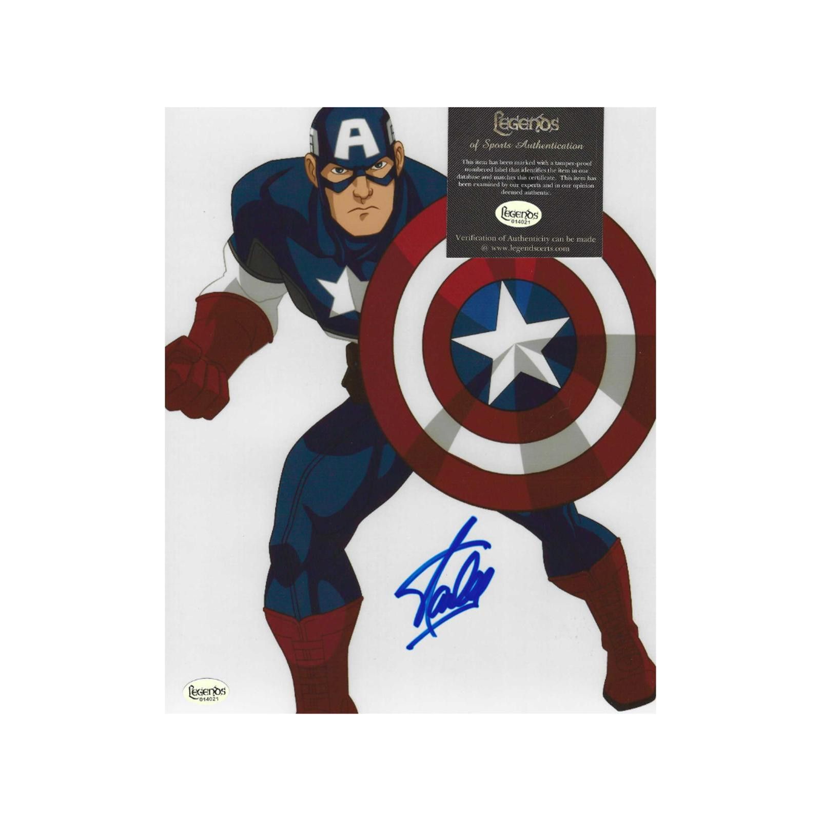 Other Stan Lee "Captain America" Signed 8x10 photo COa W/Frame Size ONE SIZE - 4 Thumbnail