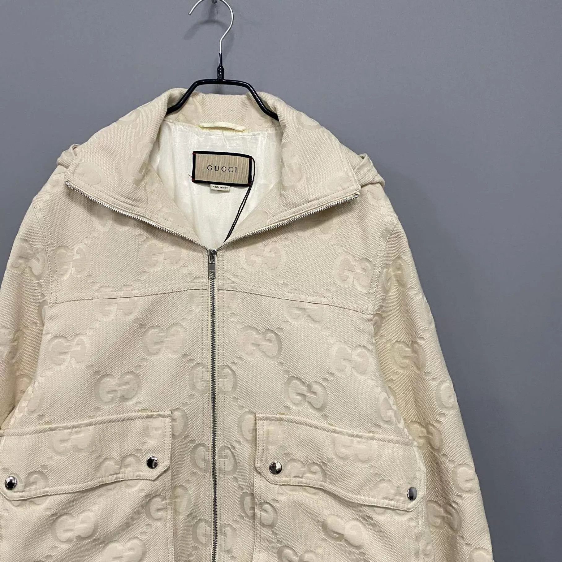Gucci GUCCI Ivory GG All-Over Print Zip Jacket 36 Size XS / US 0-2 / IT 36-38 - 2 Thumbnail