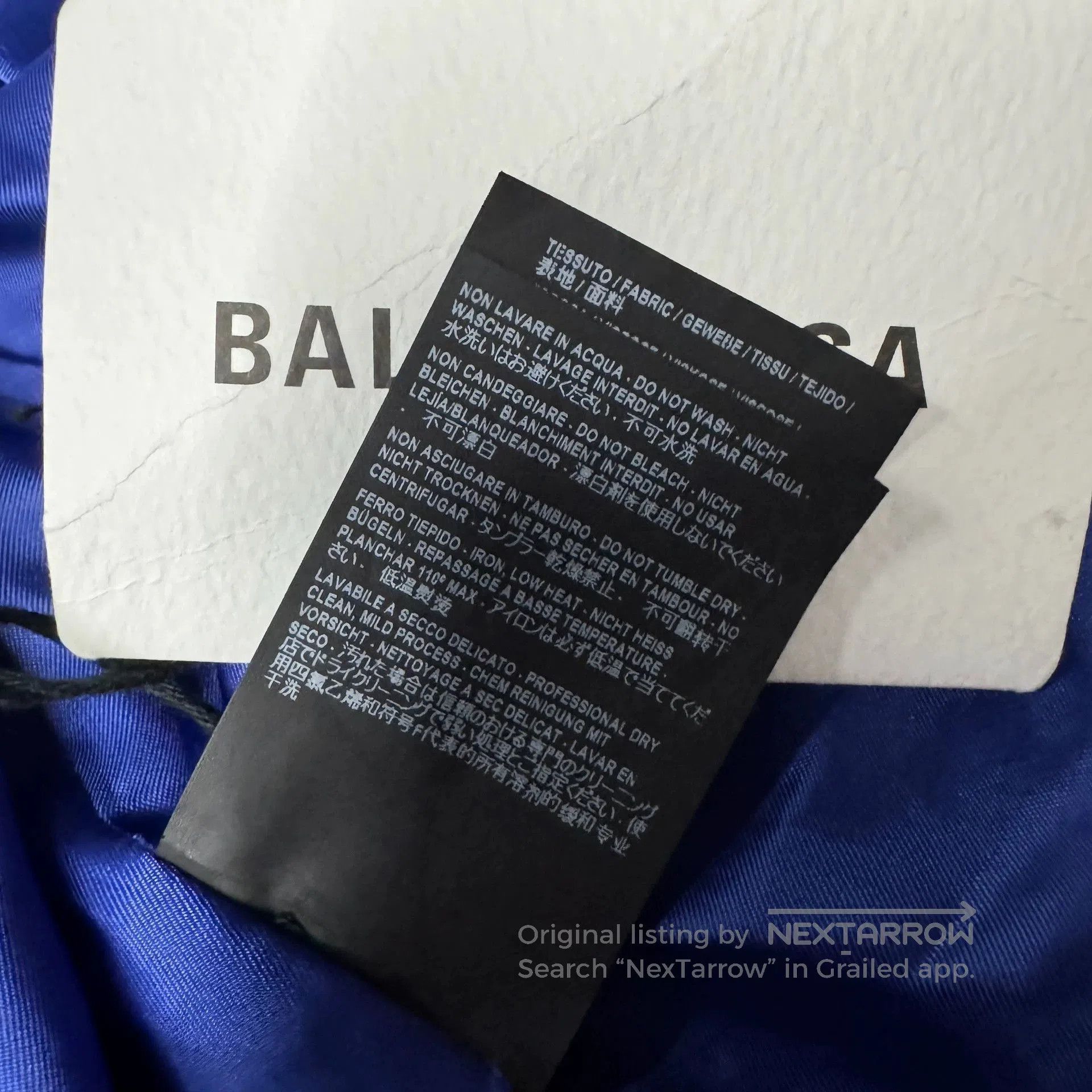 Balenciaga Balenciaga Blue Purple Zip Jacket. Size US L / EU 52-54 / 3 - 6 Thumbnail