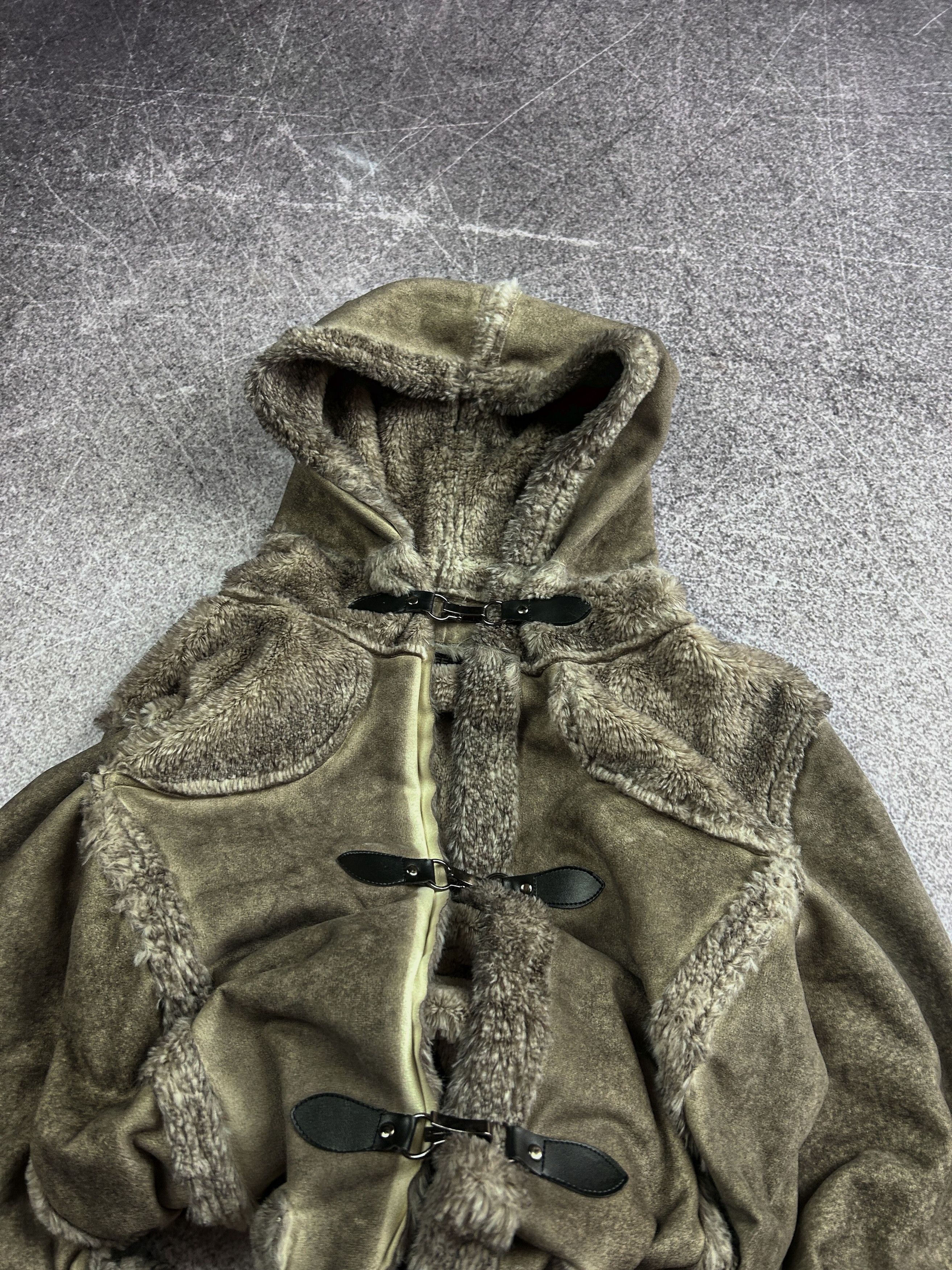 Yohji Yamamoto Vintage Shearling Napoleon Jacket Hooded Archive Style Size US M / EU 48-50 / 2 - 3 Thumbnail