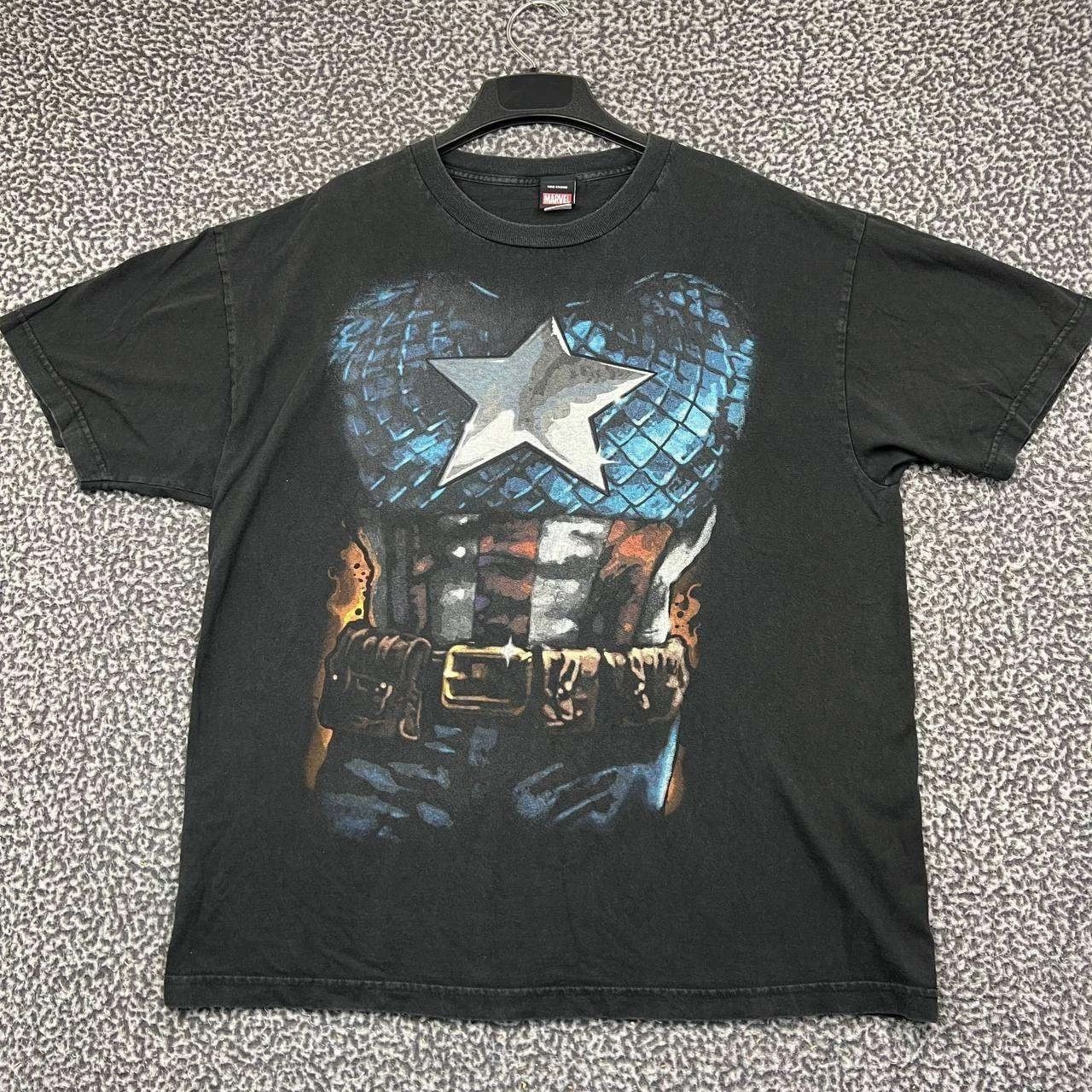 Marvel Comics Marvel Mad Engine Captain America Costume Graphic XL Cotton Size US XL / EU 56 / 4 - 1 Thumbnail