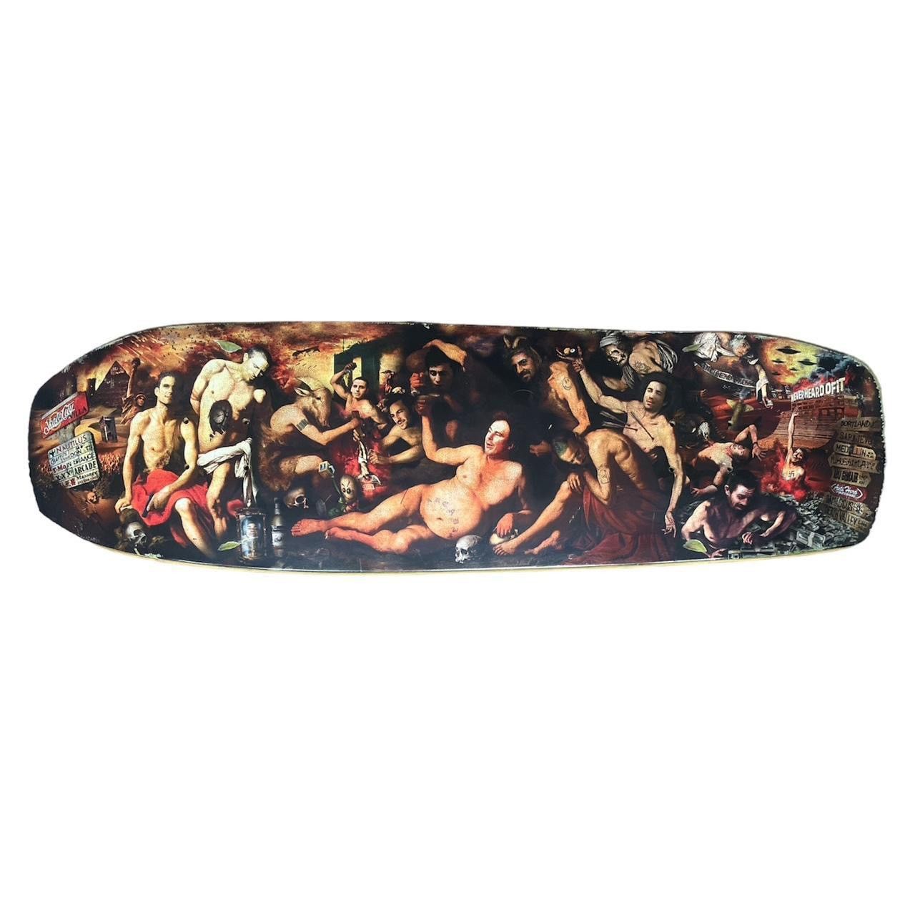image of Antihero x Vintage Last Supper Skate Deck in Black, Men's