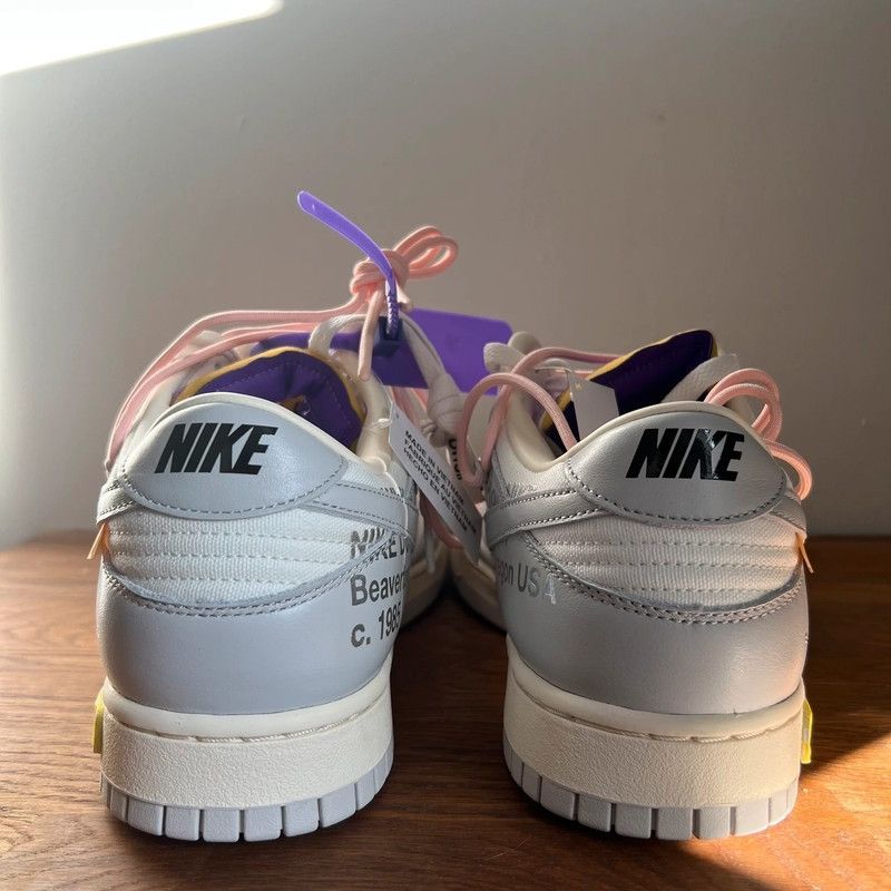 Nike × Off-White Nike Dunk Low Off-White Lot 24 Size US 12 / EU 45 - 8 Thumbnail