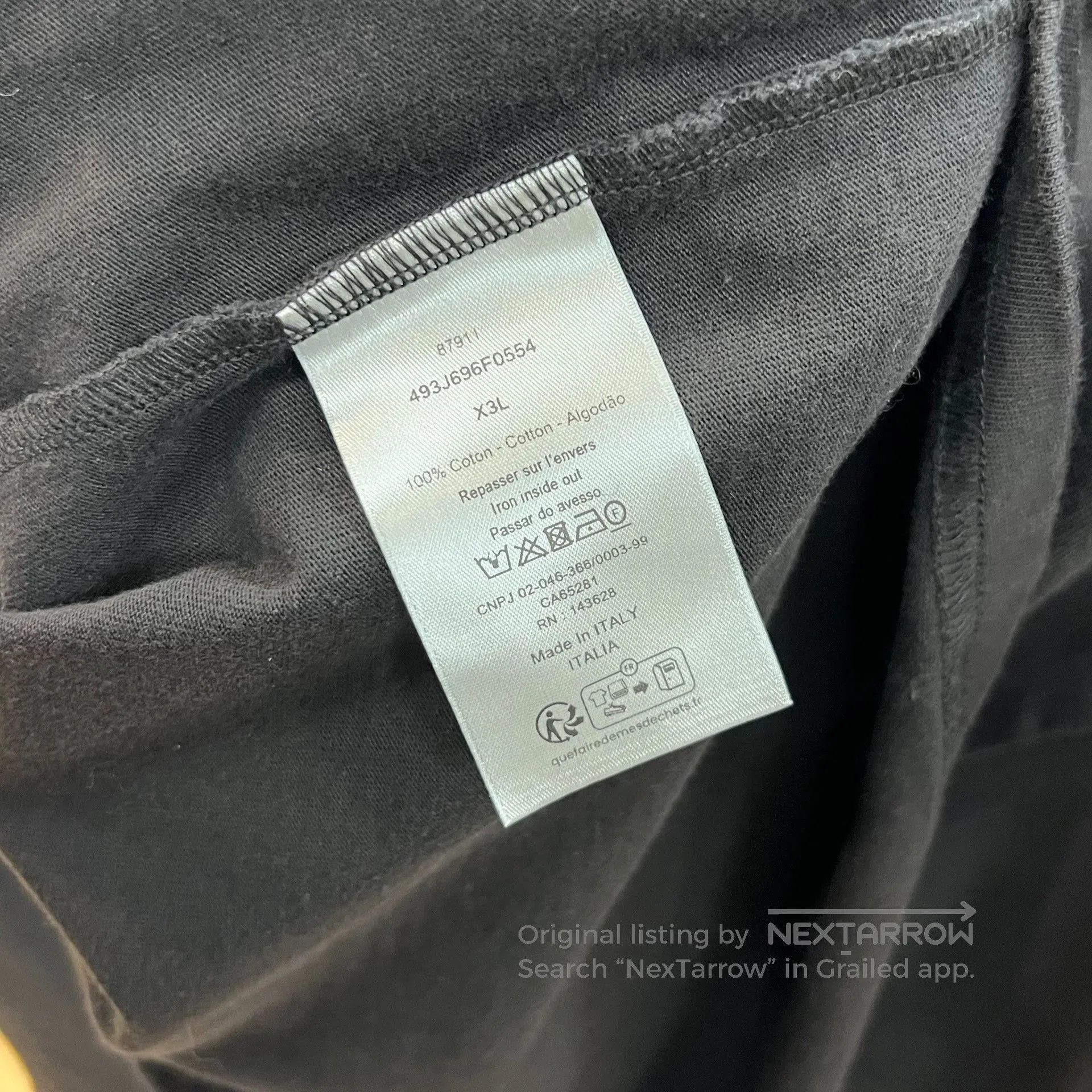 Dior DIOR Logo Print Crewneck Loose T. Size US XXL / EU 58 / 5 - 3 Thumbnail