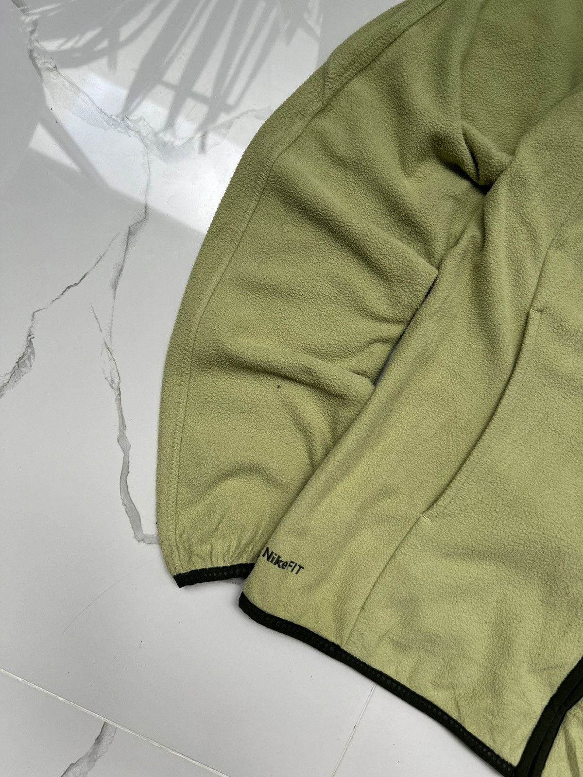 Nike × Vintage 90’s NIKE RARE RETRO FLEECE SMALL SWOOSH Y2K JACKET Size US M / EU 48-50 / 2 - 3 Thumbnail