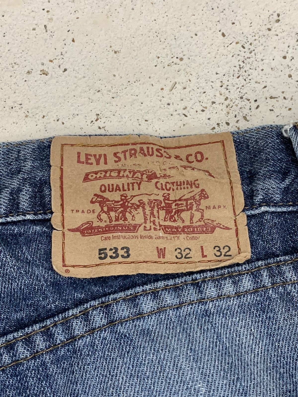 Levi's × Vintage Levis 533 04 Productio Distressed Denim Pants (AE3) Size US 32 / EU 48 - 20 Thumbnail