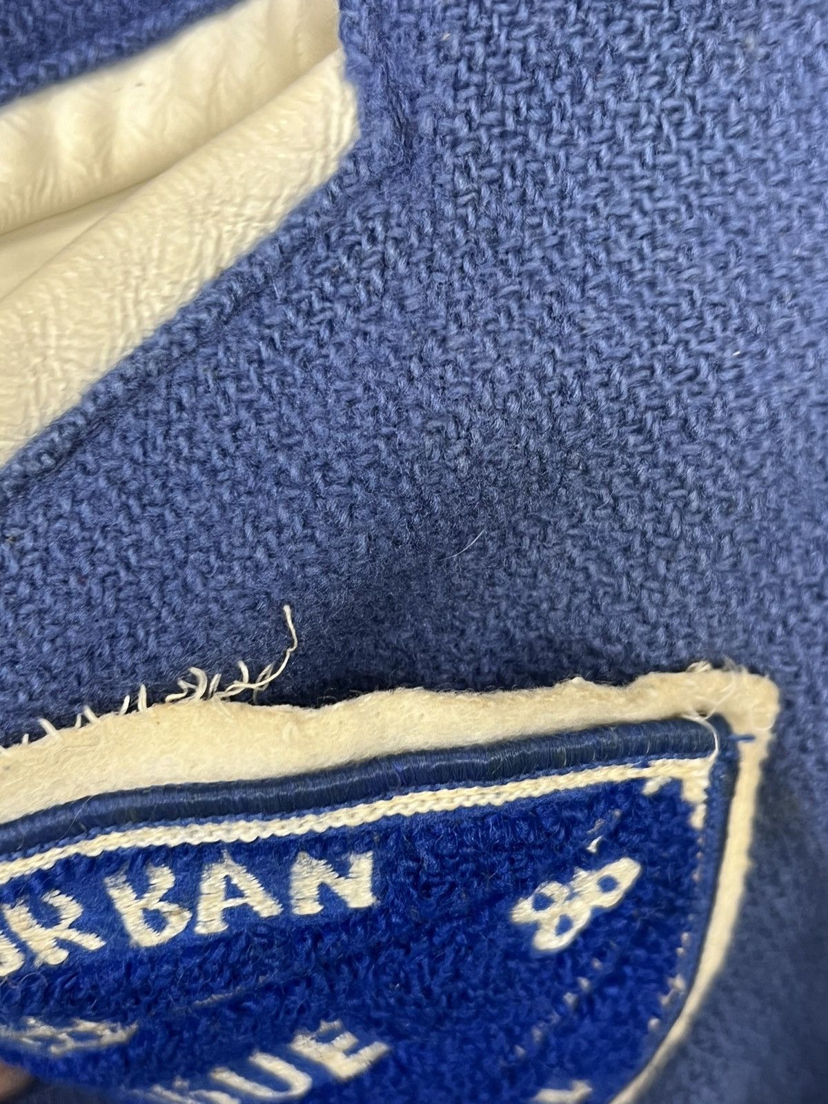 Delong Vintage 80s Varsity Football Letterman Jacket Size ONE SIZE - 7 Thumbnail