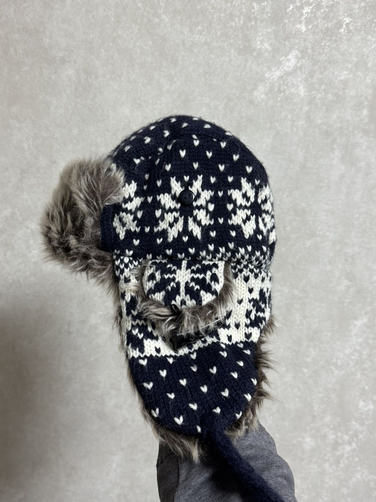 Hysteric Glamour × Vintage Vintage Hype Trapper winter Fur Y2K Fluffy Hat Ushanka Faux Size ONE SIZE - 7 Thumbnail