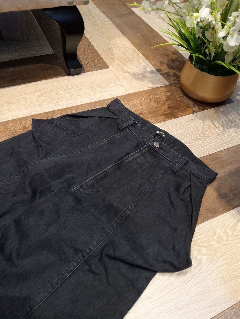 Zucca ISSEY MIYAKE ZUCCA BLACK DENIM SHORTPANTS Size US 28 / EU 44 - 3 Thumbnail