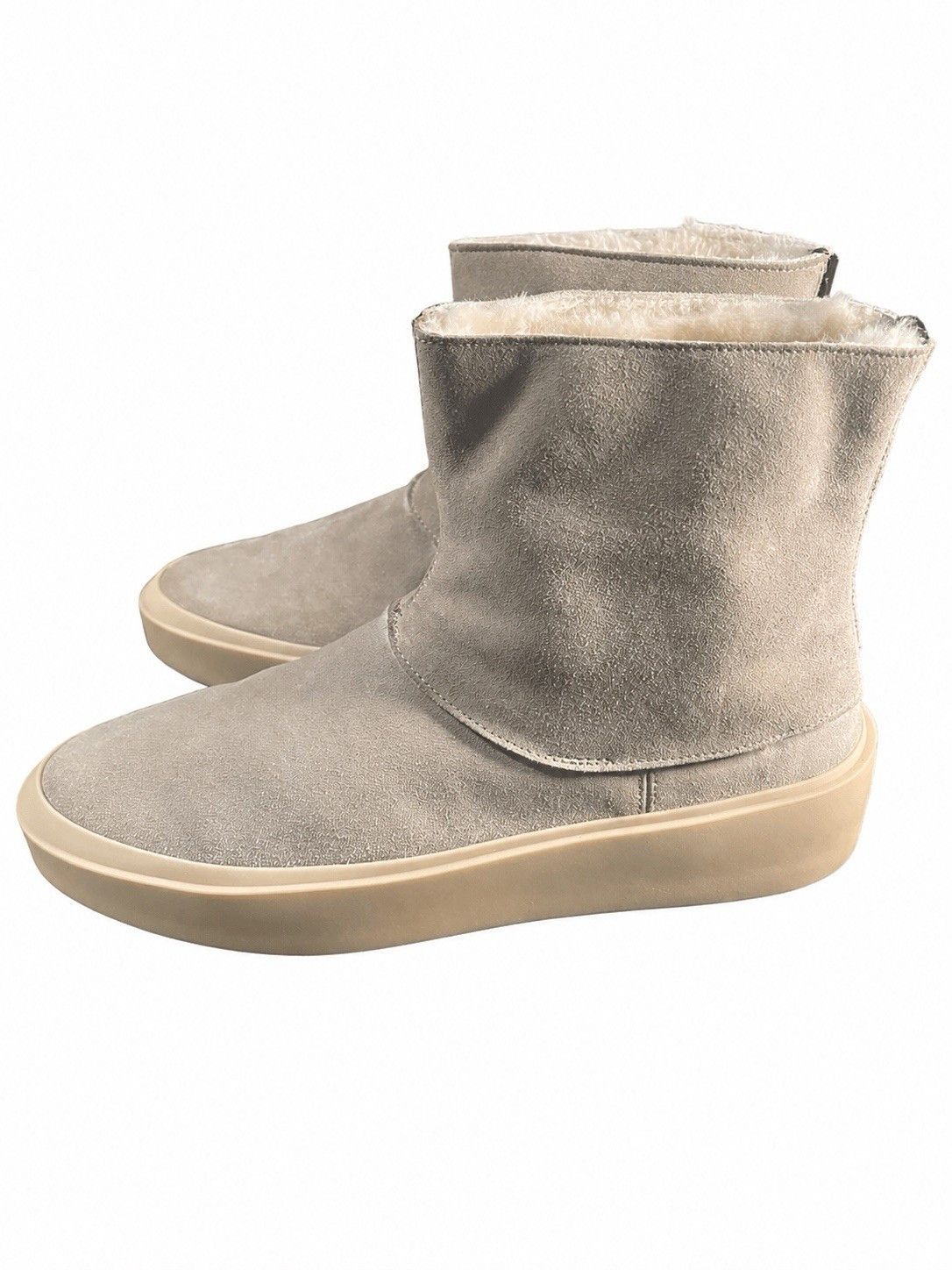 Fear of God Fear Of God Gray Suede Zip Bootie Fur Lined SZ 43 Size US 10 / EU 43 - 1 Thumbnail