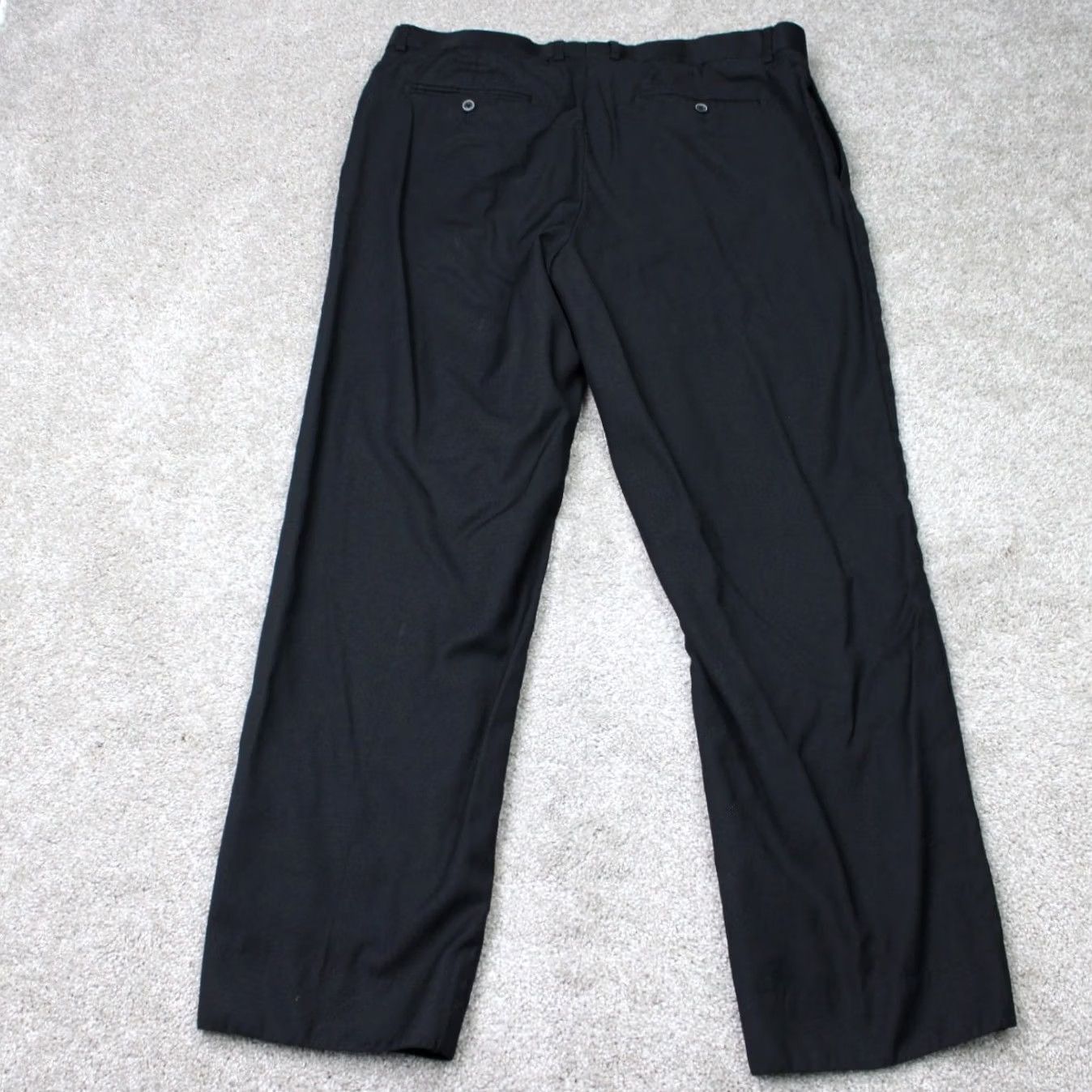 Joseph Abboud Joseph Abboud Pants Men 40x30 Black Wool Flat Front Dress Pants Regular Mens Prime 100s City Preppy Modern Style Size US 40 / EU 56 - 6 Thumbnail