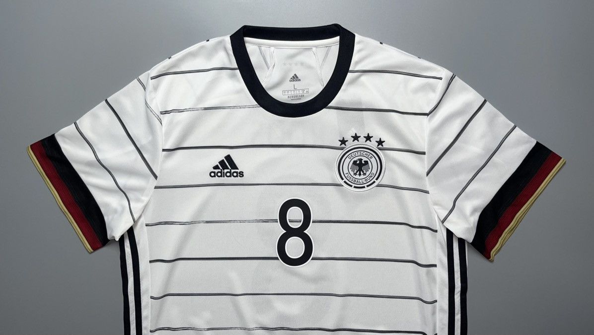 Adidas GERMANY ADIDAS 2020 EURO FOOTBALL HOME JERSEY #8 KROOS Size US L / EU 52-54 / 3 - 3 Thumbnail