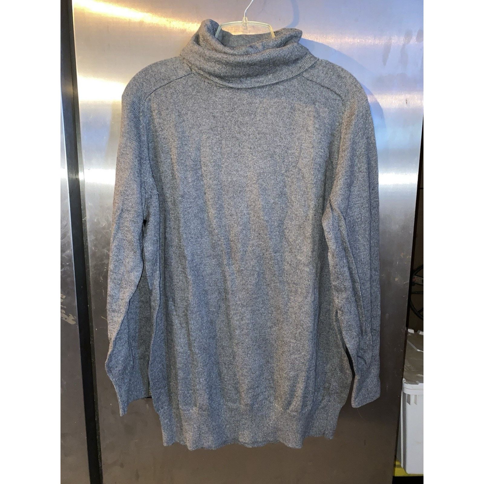 Lands' End Lands’ End Gray Turtleneck Sweater XL 18-20 Size XL / US 12-14 / IT 48-50 - 1 Thumbnail
