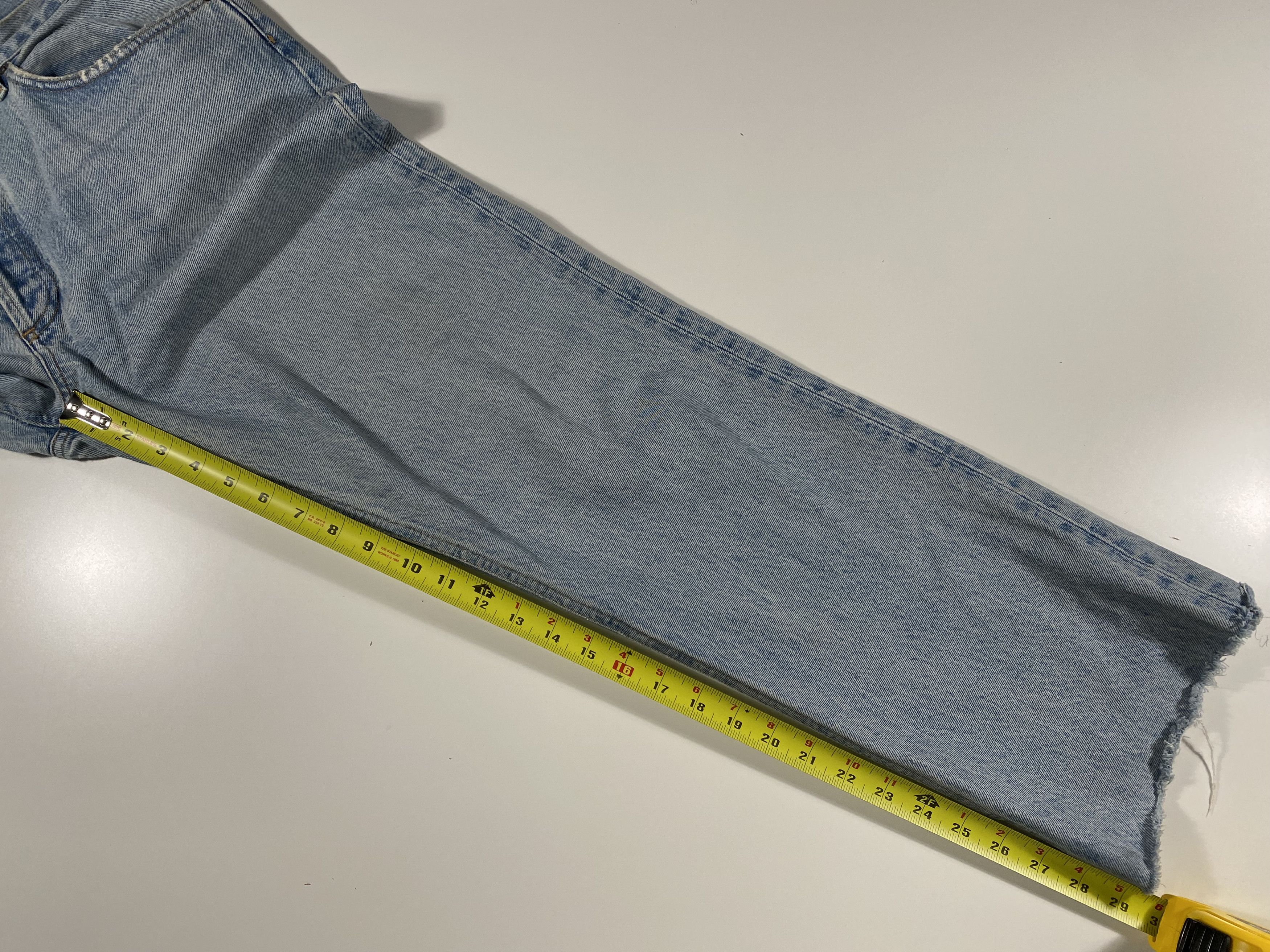 Agolde Agolde Pre-distressed Lana jeans in Riptide colorway 34x29 Size 34" / US 12 / IT 48 - 9 Thumbnail