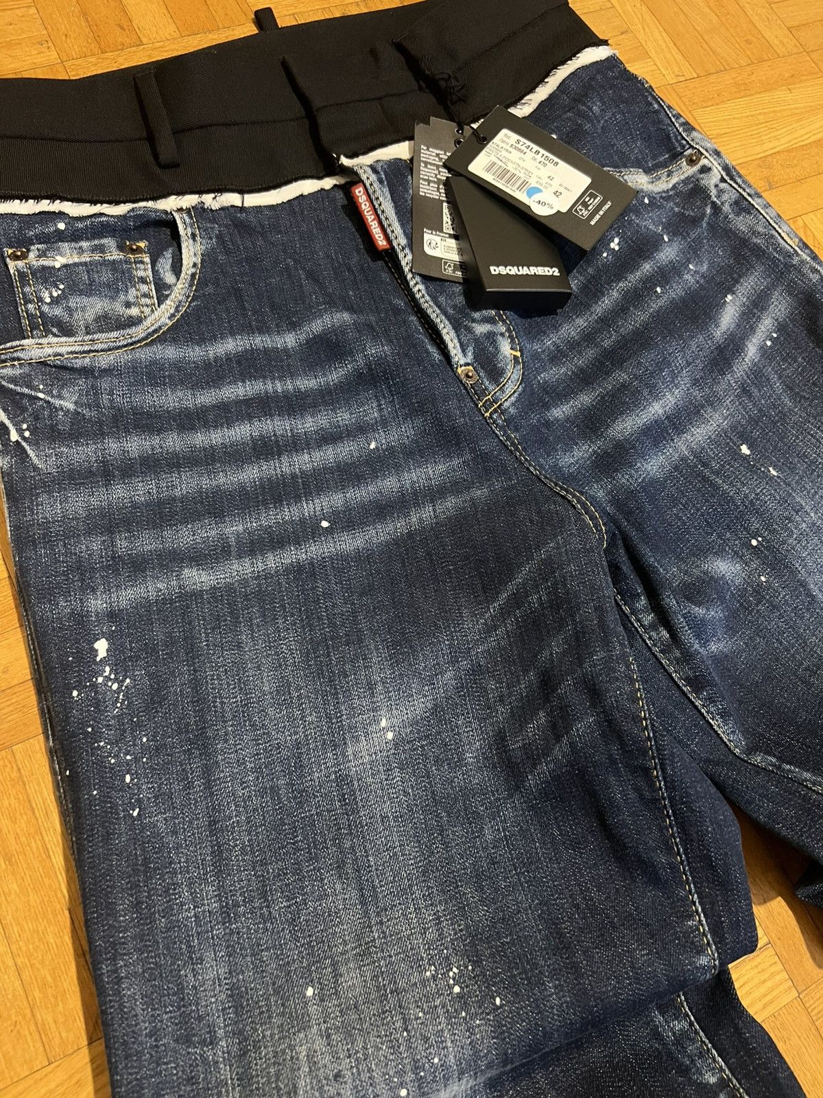 Dsquared2 DSQUARED2 Mid-Rise Straight-Leg Jeans Size US 30 / EU 46 - 2 Thumbnail