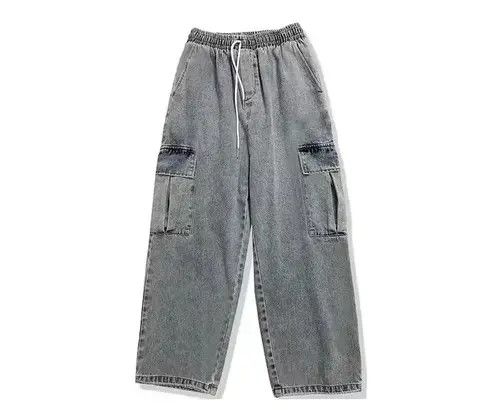 Jean 20AW Indigo Union Japan Dark Grey Worker Dad Pants Size US 30 / EU 46 - 4 Thumbnail