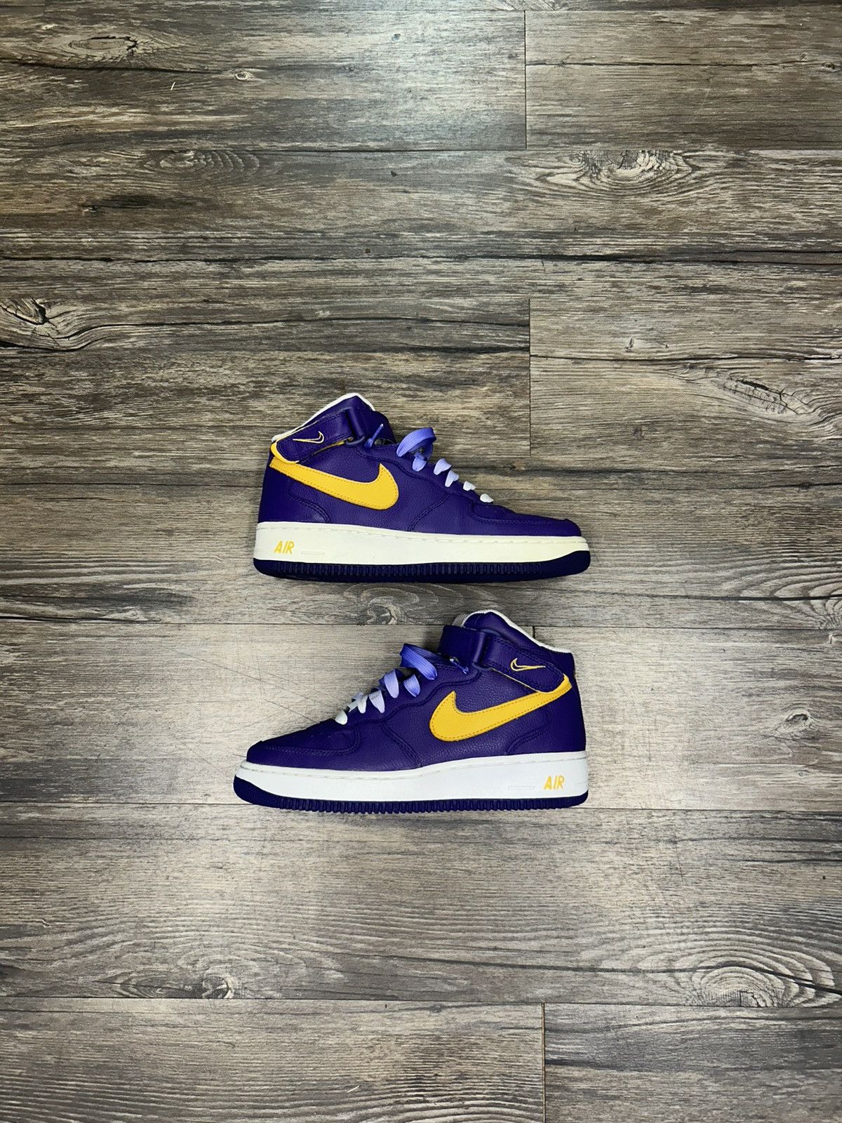 Nike Nike Air Force 1 Mid ‘07 “LA Lakers” Size US 8 / EU 41 - 2 Thumbnail