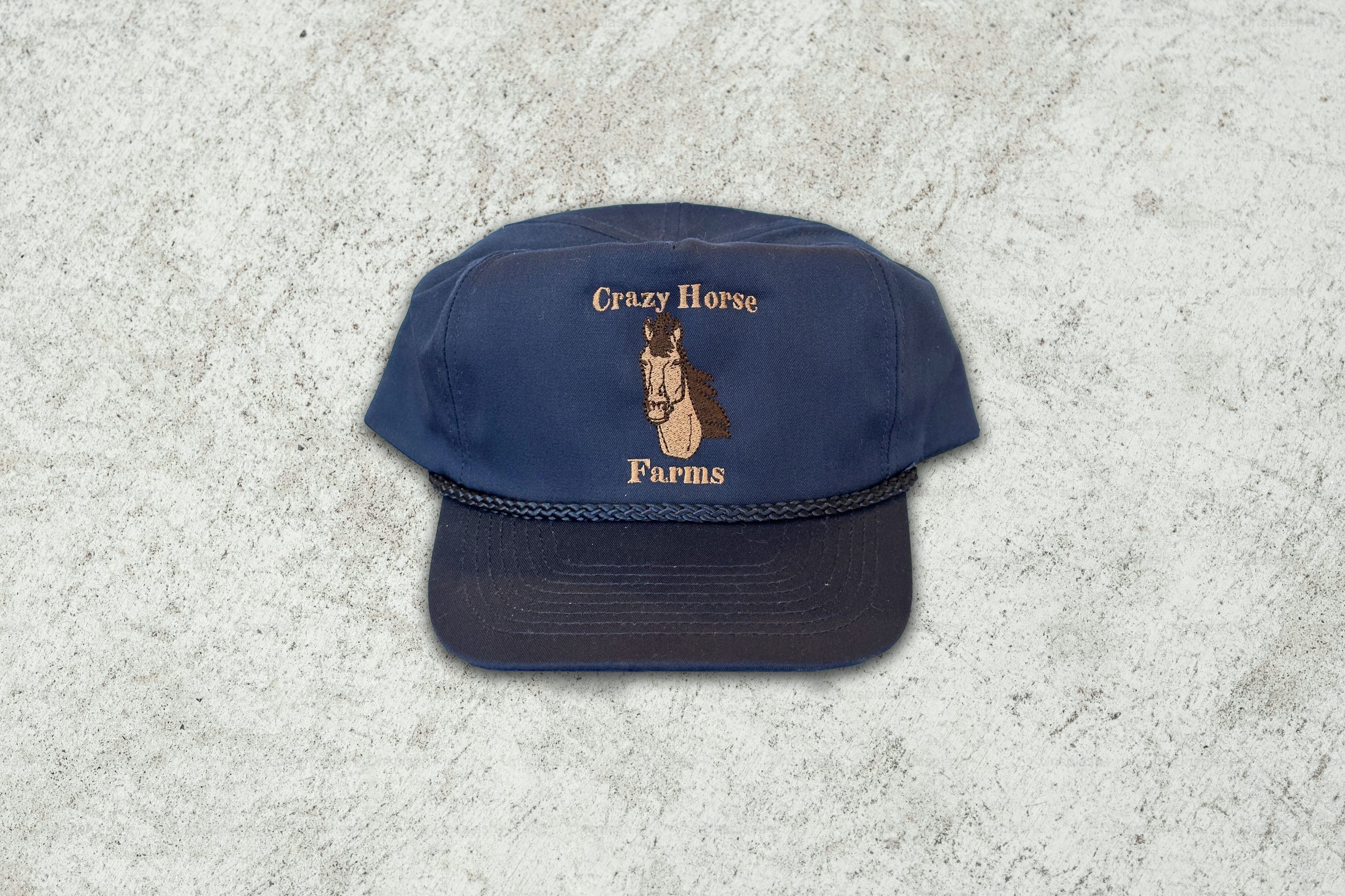 Vintage Vintage Crazy Horse Farms Embroidered Hat Size ONE SIZE - 1 Preview
