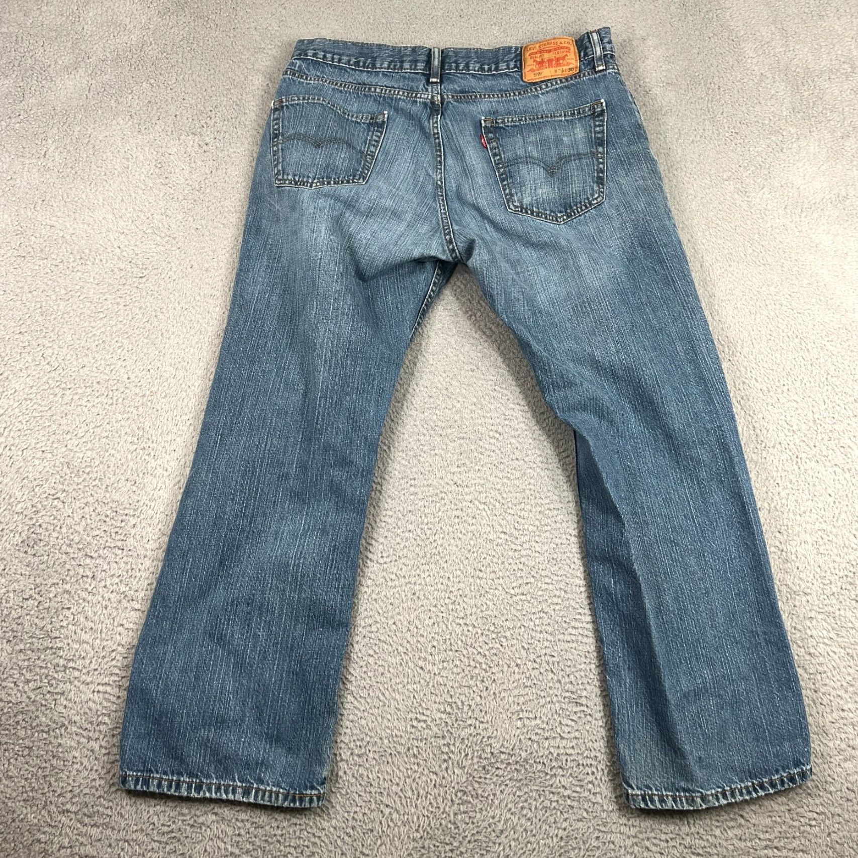 Levi's Levi's 559 Jeans Men 36x30 Relaxed Straight Medium Wash Blue American Classic Size US 36 / EU 52 - 7 Thumbnail