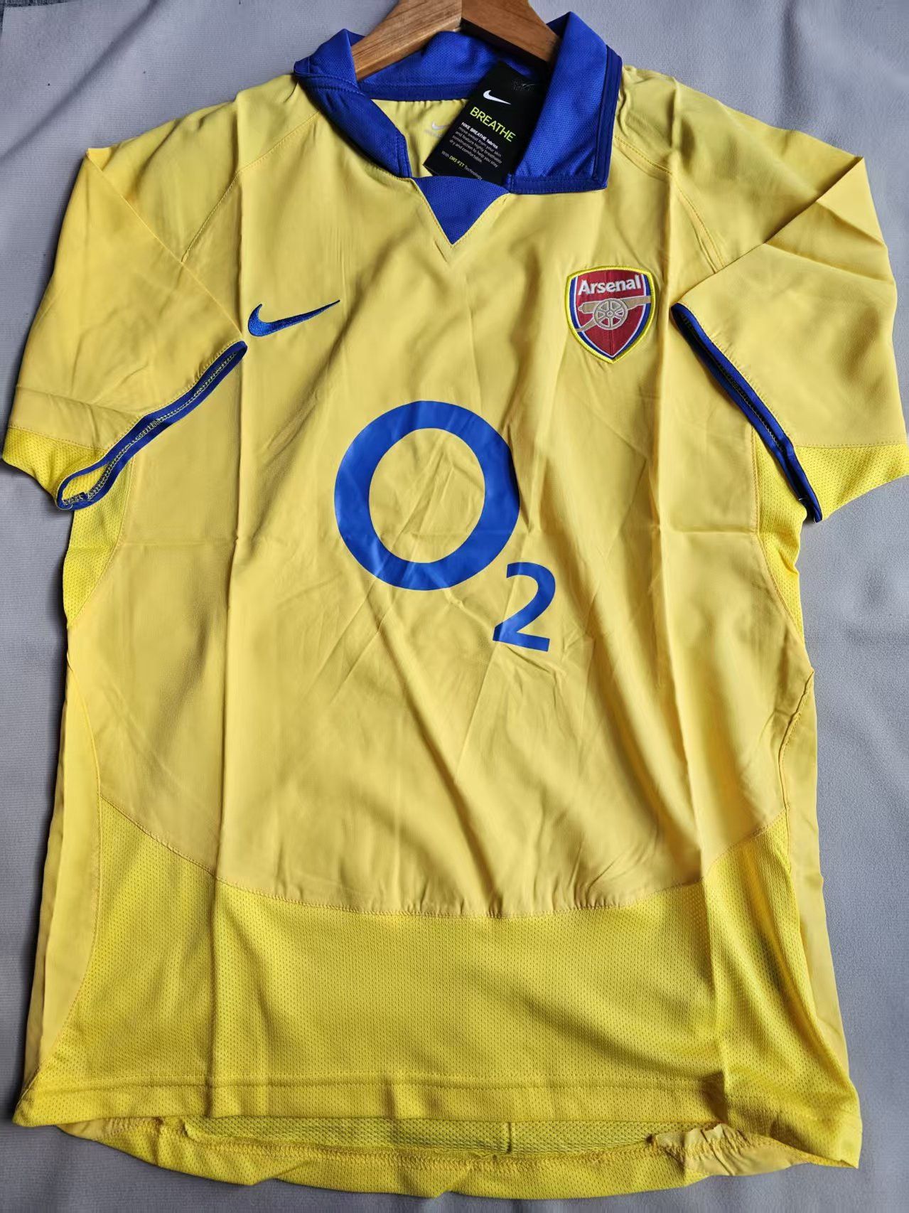 Other 2003 2005 Arsenal Jersey Away Yellow Size US XXL / EU 58 / 5 - 1 Thumbnail