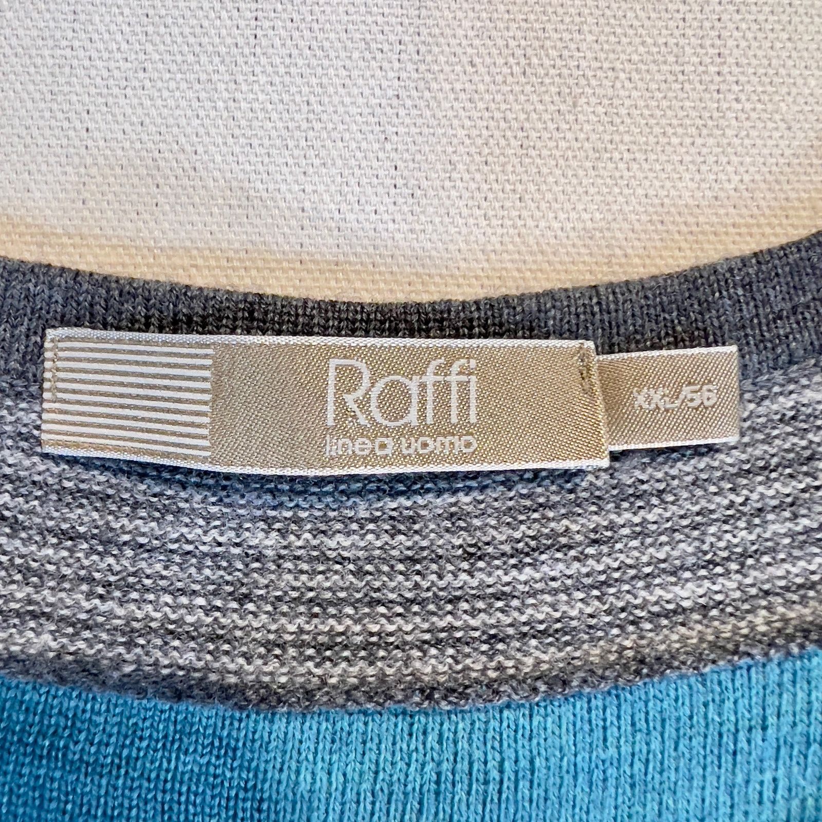 Raffi Raffi Linea Uomo 100% Extra Fine Merino Wool CrewNeck Sweate Size US XXL / EU 58 / 5 - 2 Thumbnail