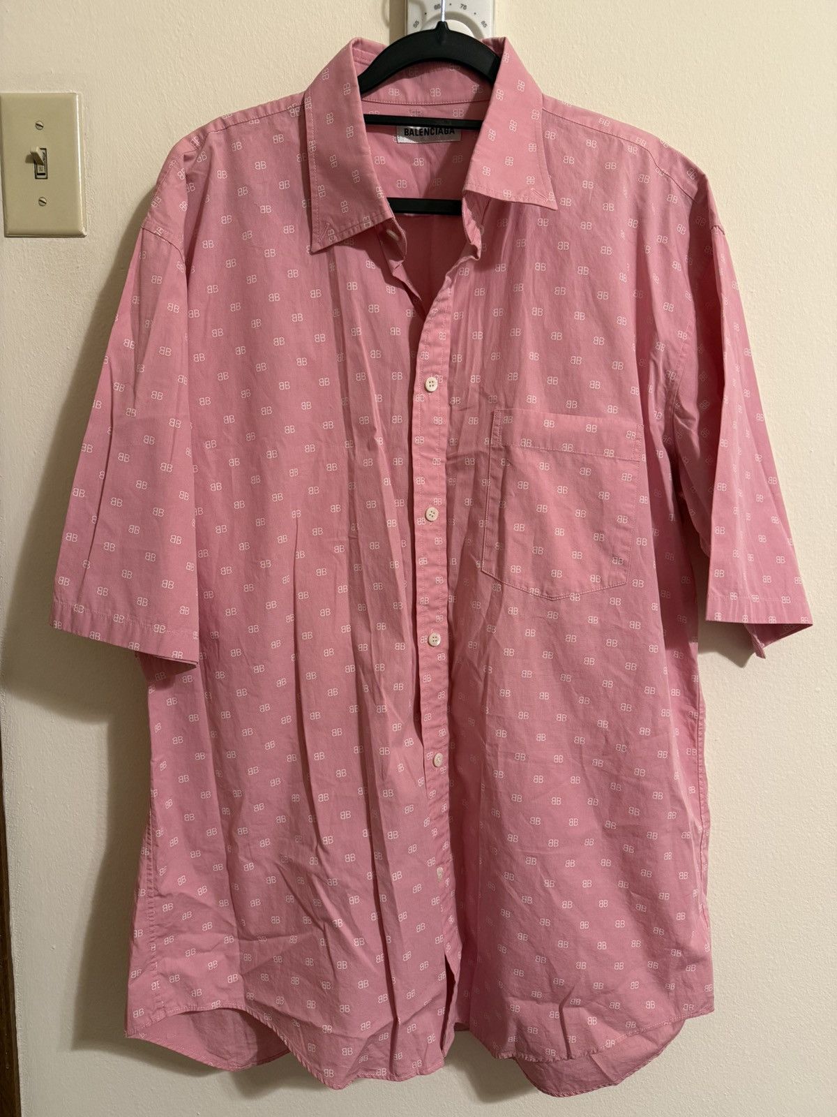 Balenciaga Balenciaga Short Sleeve Shirt Made in Italy Size US L / EU 52-54 / 3 - 1 Thumbnail