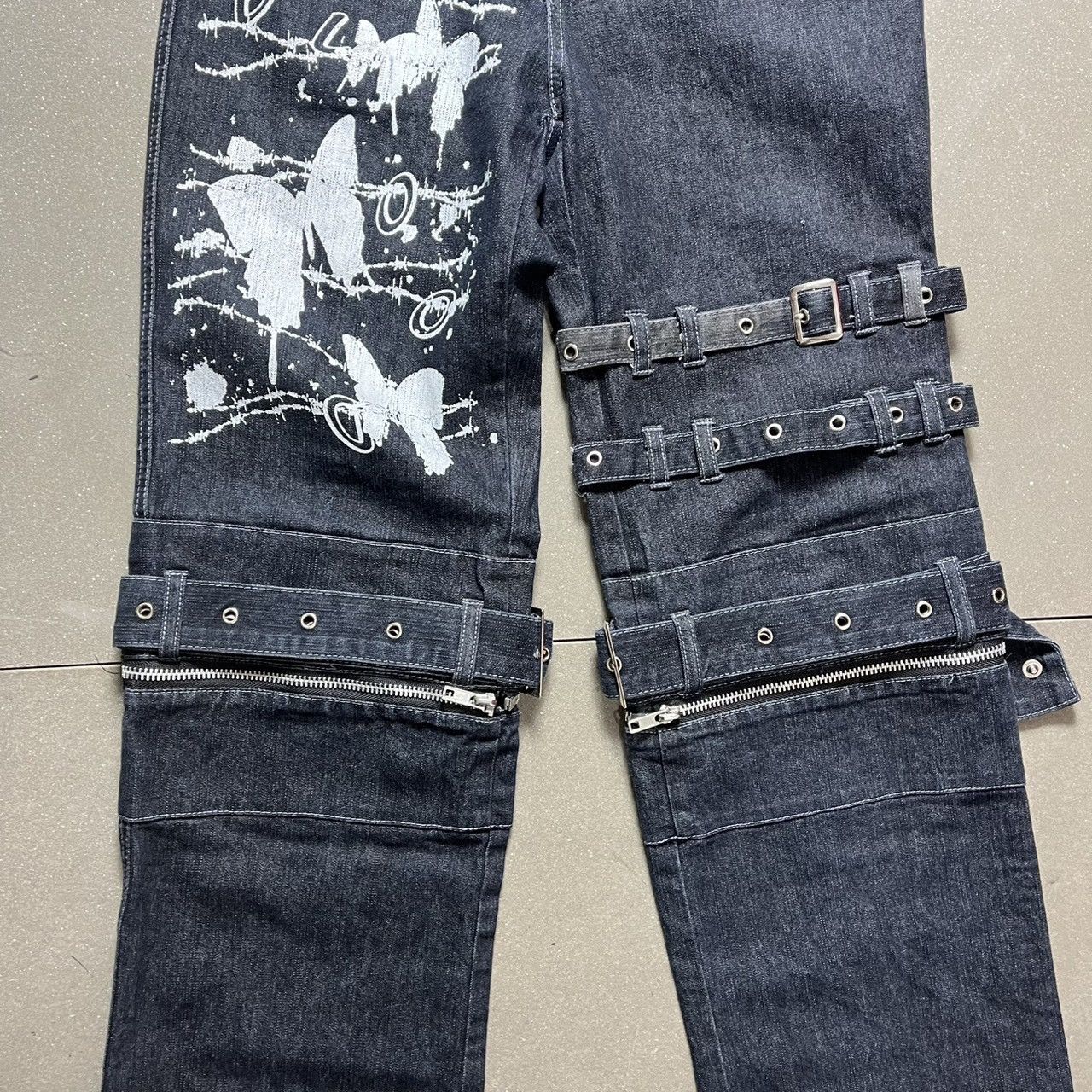 If Six Was Nine × Le Grande Bleu (L.G.B.) Blood Storm Strap Adjustable & Zip-off Denim Size US 30 / EU 46 - 4 Thumbnail