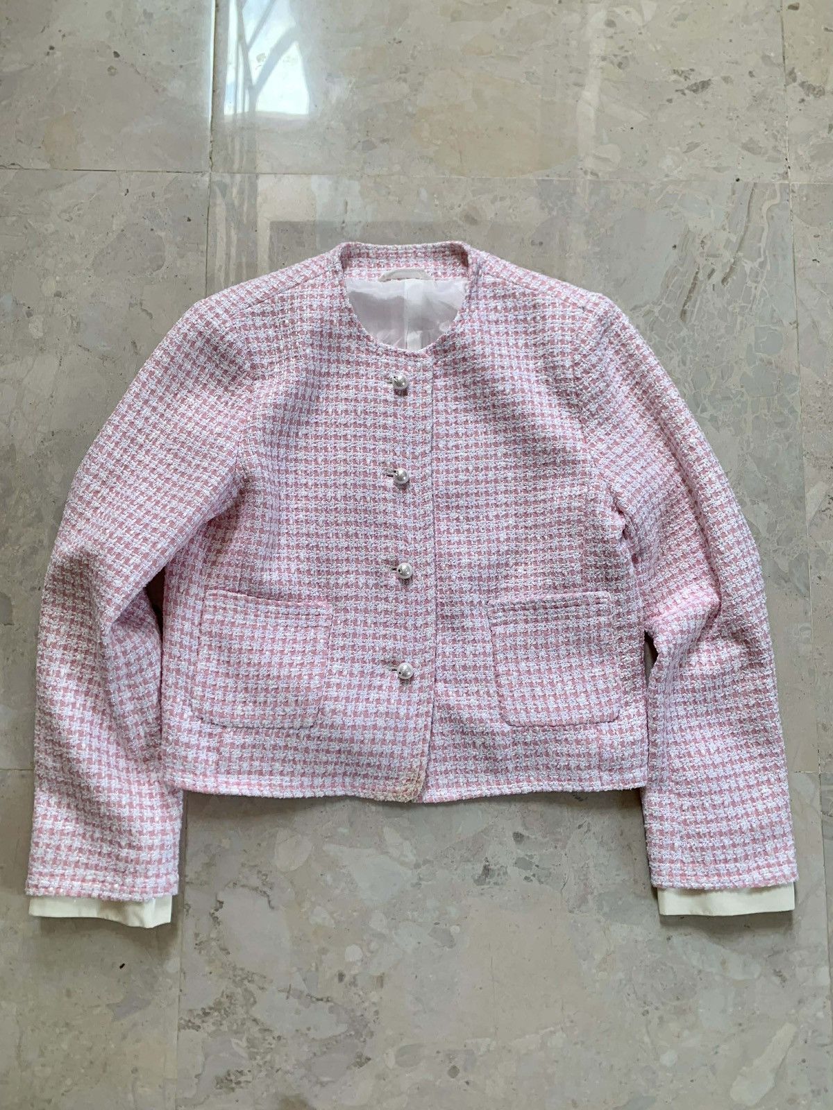 Miu Miu Miu Miu Tweed Jacket Size S / US 4 / IT 40 - 1 Thumbnail