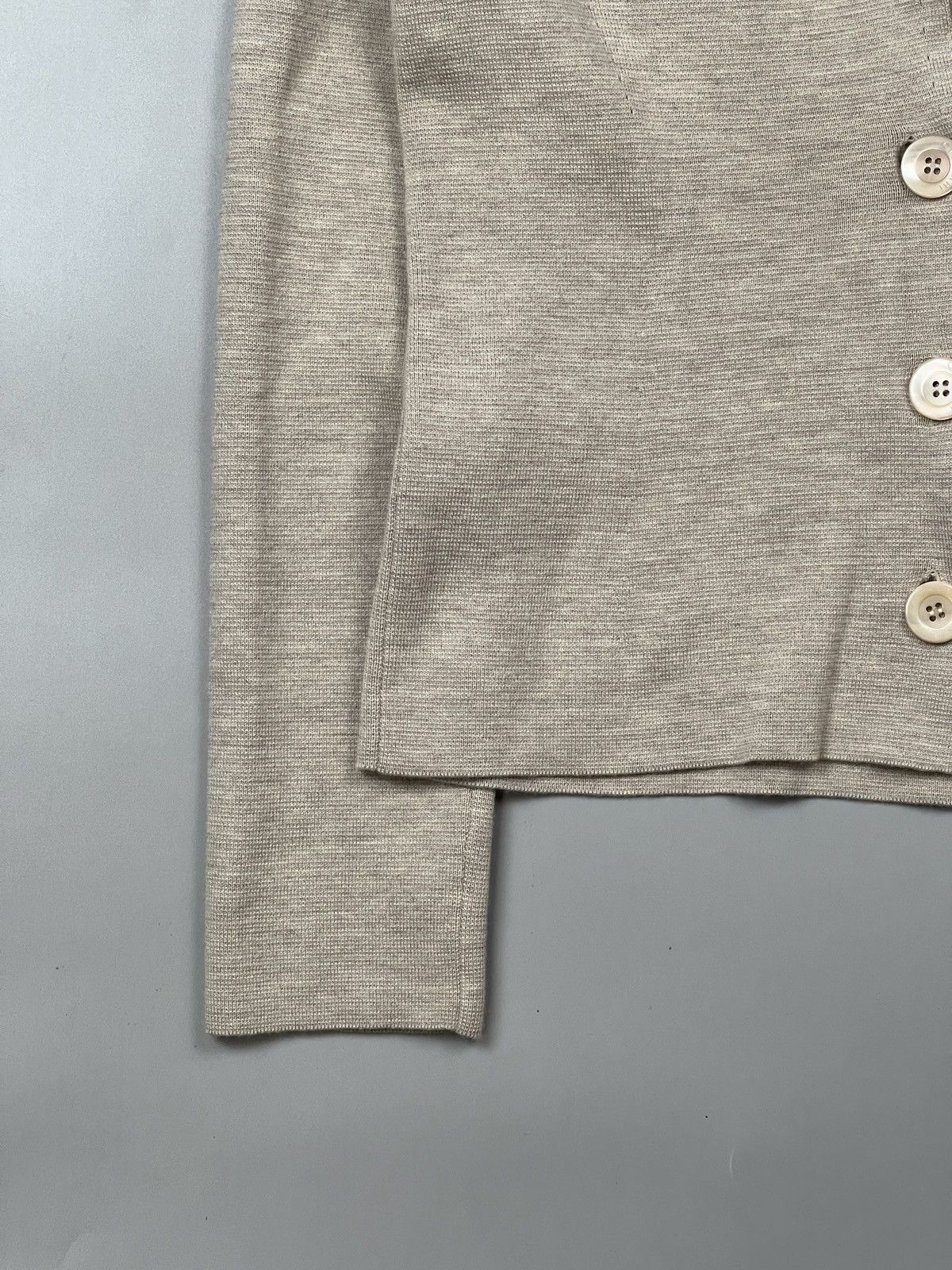 Cruciani Cruciani Wool Collared Cardigan (Y0459) Size S / US 4 / IT 40 - 2 Thumbnail