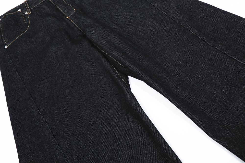 Jean Men's loose wide-leg straight American street trend jeans Size US 34 / EU 50 - 4 Thumbnail