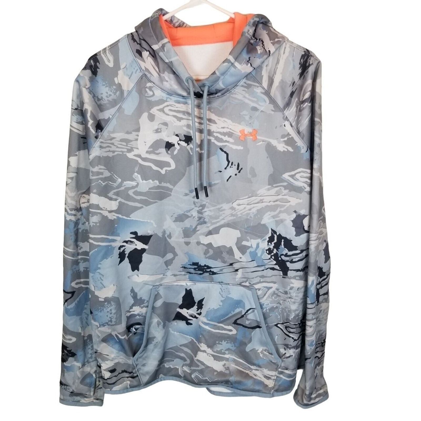 Under Armour Under Armour Womens Hoodie Sweatshirt L Blue Camo Storm Icon Size L / US 10 / IT 46 - 2 Thumbnail