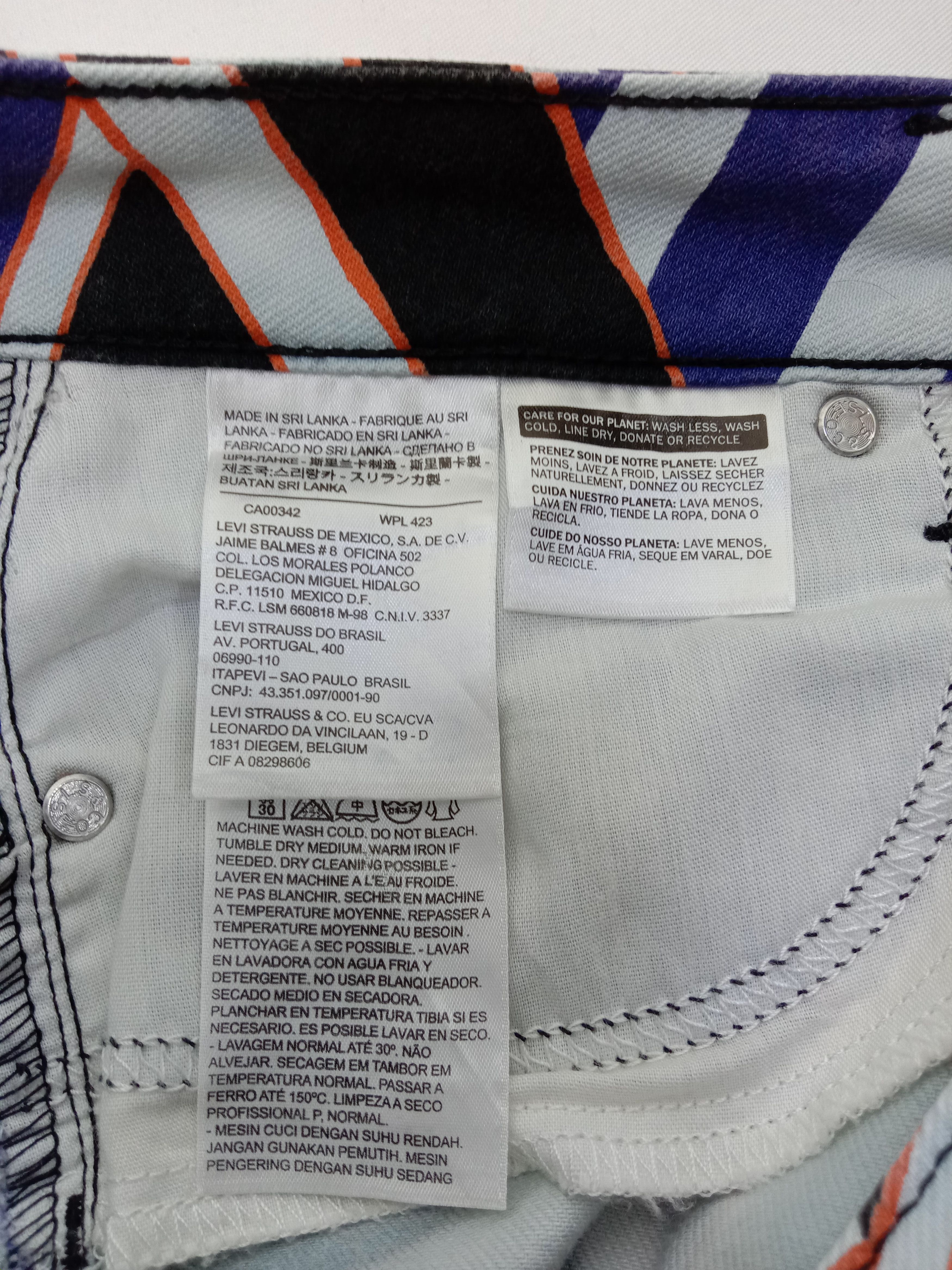 Levi's Levi's Geometric Design Multicolor Jeans Size 29" - 14 Thumbnail