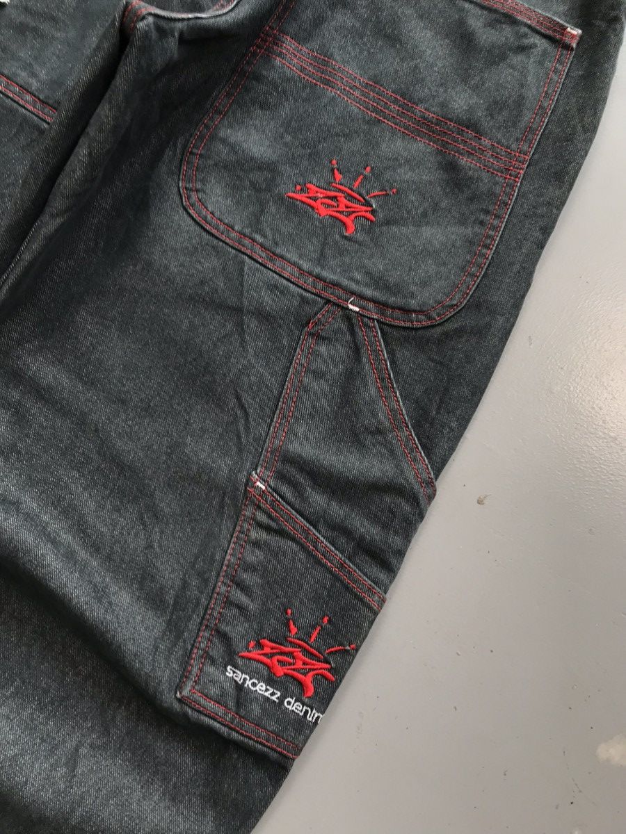 JNCO × Southpole × Vintage Vintage Sancezz SpellOut embroidered carpenter denim Size US 32 / EU 48 - 10 Thumbnail