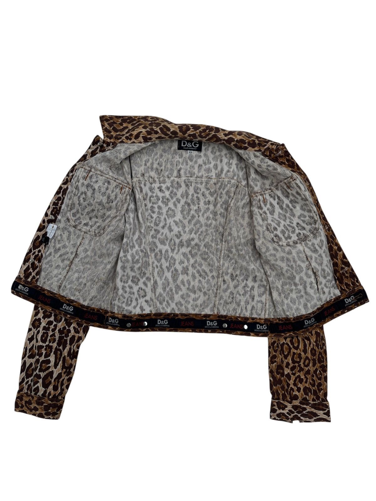 Hedi Slimane Leopard Crop Trucker Jacket Size US XS / EU 42 / 0 - 6 Thumbnail