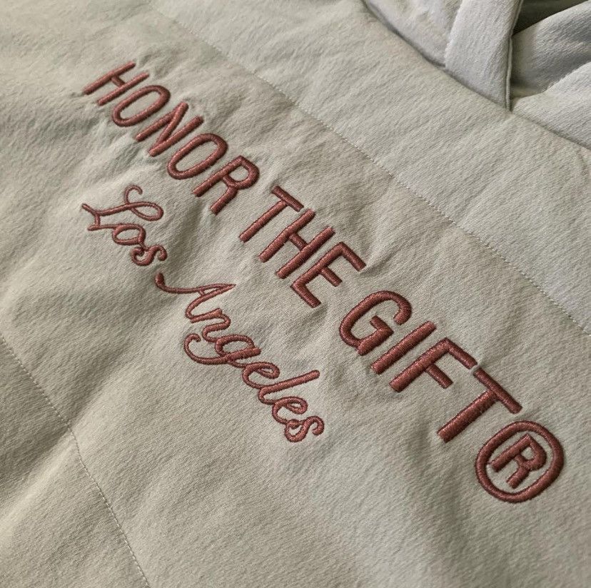 Honor the Gift Honor the Gift Cobalt Puff Hoodie in Stone SS22 Size M Size US M / EU 48-50 / 2 - 5 Thumbnail