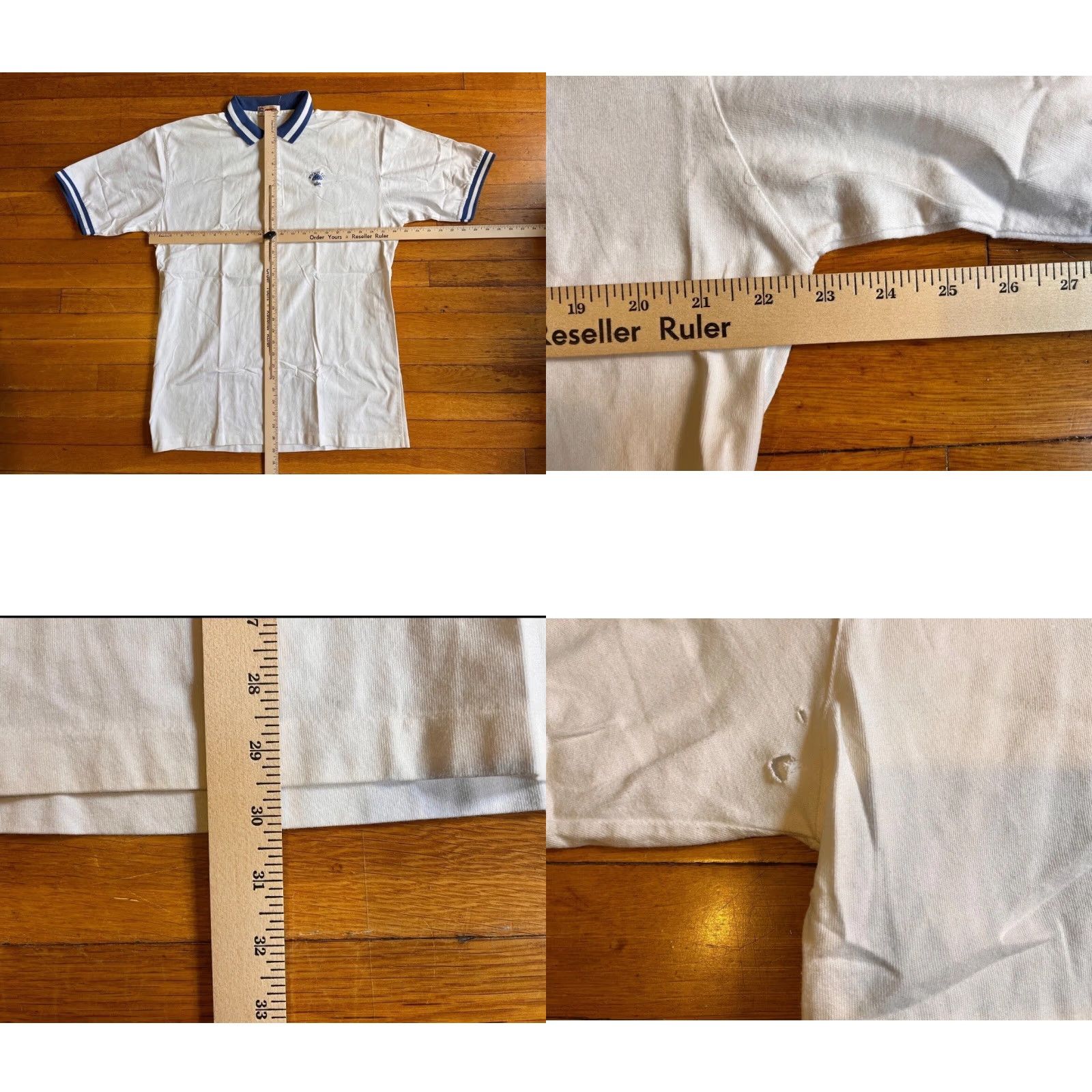 Vintage VINTAGE Antigua Wykagyl Golf Shirt Men’s L White Polo (80s) Size US L / EU 52-54 / 3 - 8 Thumbnail