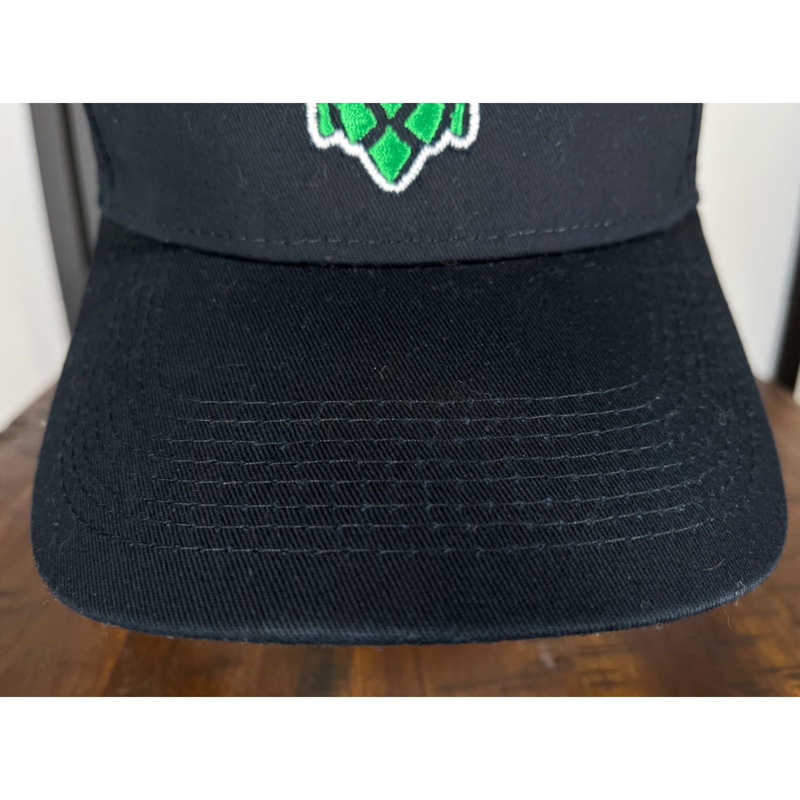 Vintage Over A Barrel Brewing Hat Cap Strap Back Adult Black Embroidered Beer Cotton A Size ONE SIZE - 3 Thumbnail