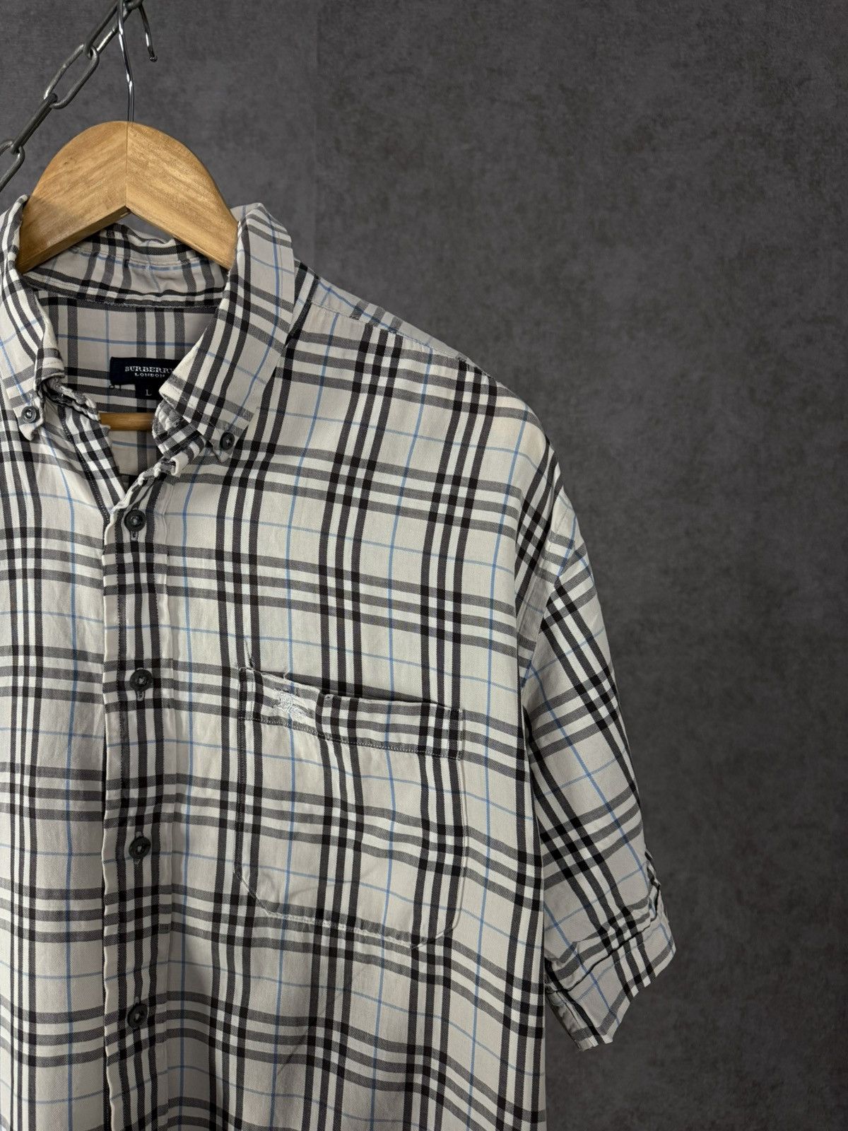Burberry × Vintage Burberry luxury vintage shirt Size US XL / EU 56 / 4 - 2 Thumbnail