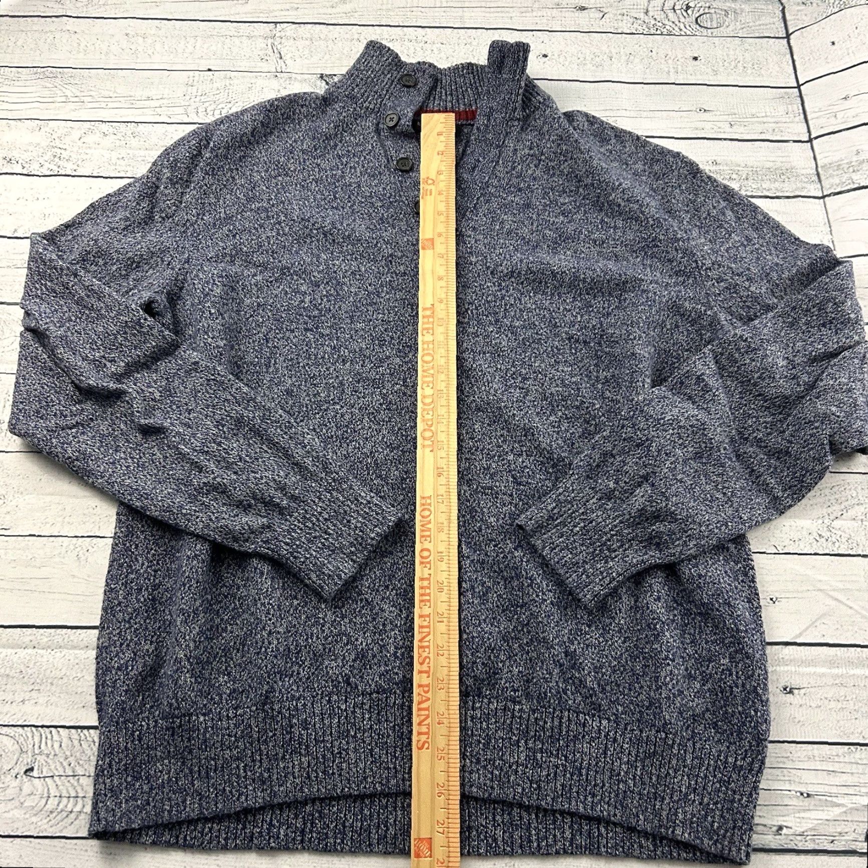 Banana Republic Banana Republic Cotton Wool Pullover Button Front Sweater XL Blue Men’s Pullover Christmas? Size US XL / EU 56 / 4 - 3 Thumbnail