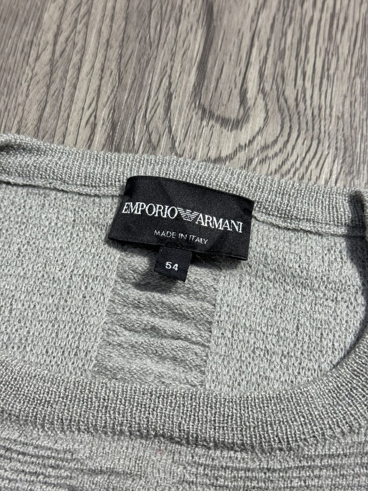 Emporio Armani 2000s Armani Wool Sweater Size US L / EU 52-54 / 3 - 3 Thumbnail