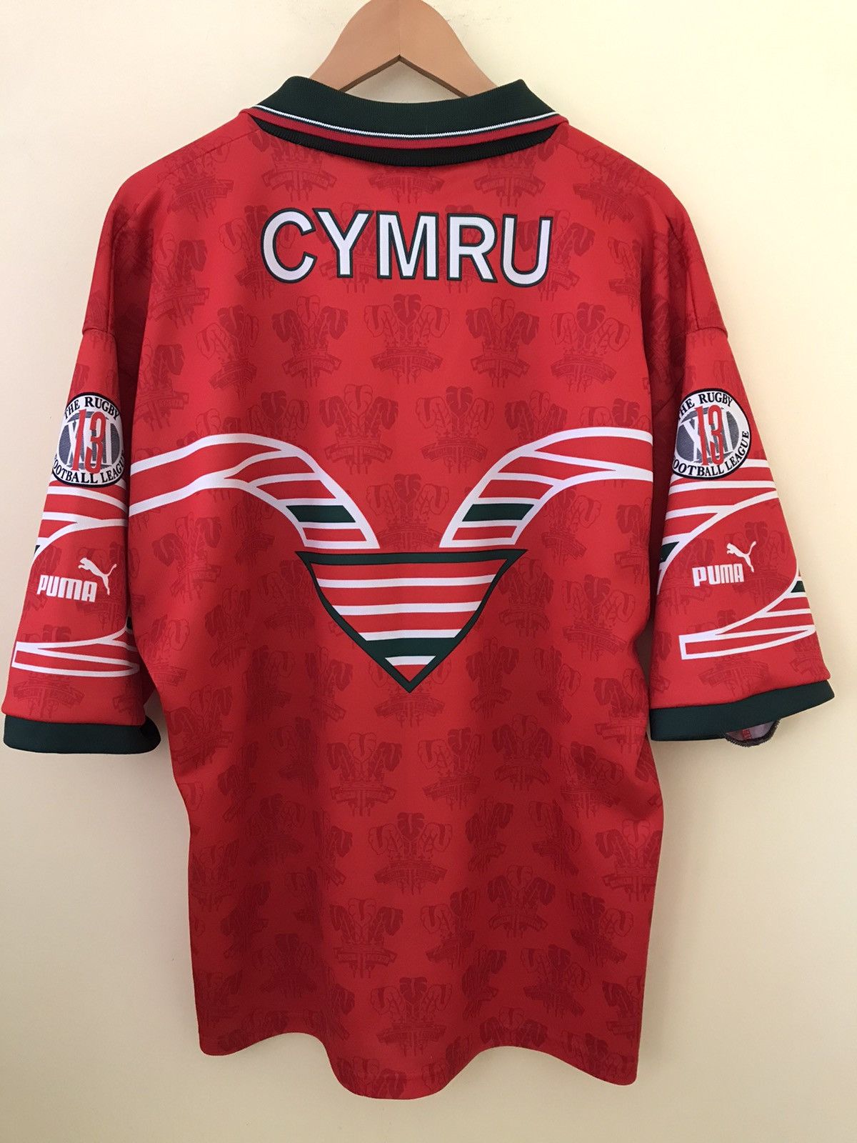 Maillot De Rugby Vintage Galles Cymru 1987-1991 - Umbro - Taille L - Manches Longues