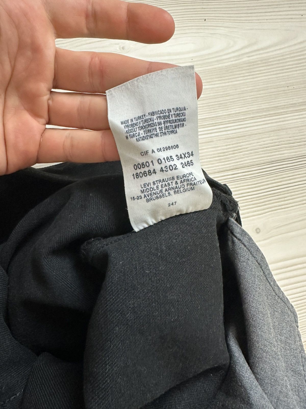 Levi's Vintage Clothing Levis vintage black jeans 501 02’ 34/34 Size US 34 / EU 50 - 4 Thumbnail